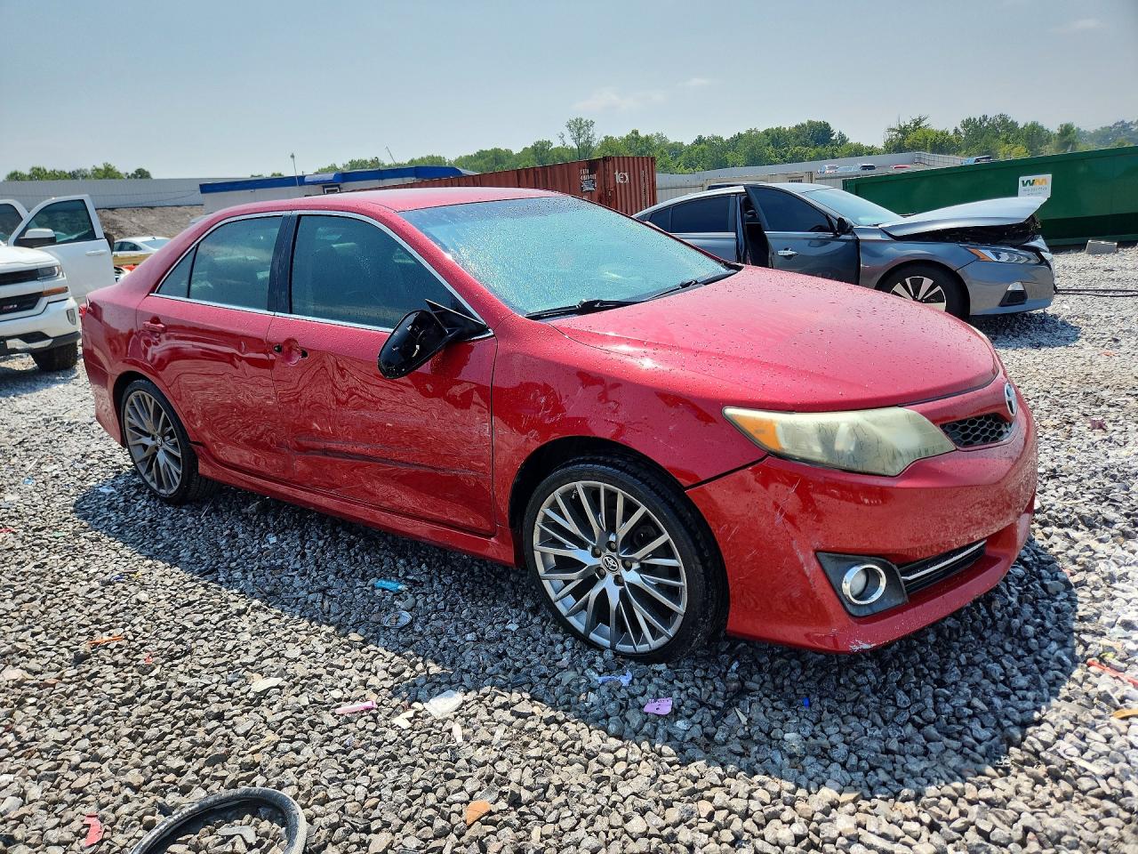 2014 Toyota Camry Se Red vin: 4T1BF1FK9EU830882