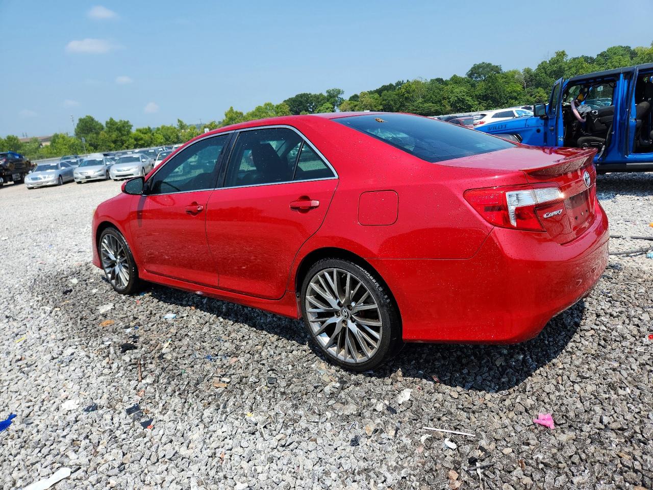 2014 Toyota Camry Se Red vin: 4T1BF1FK9EU830882