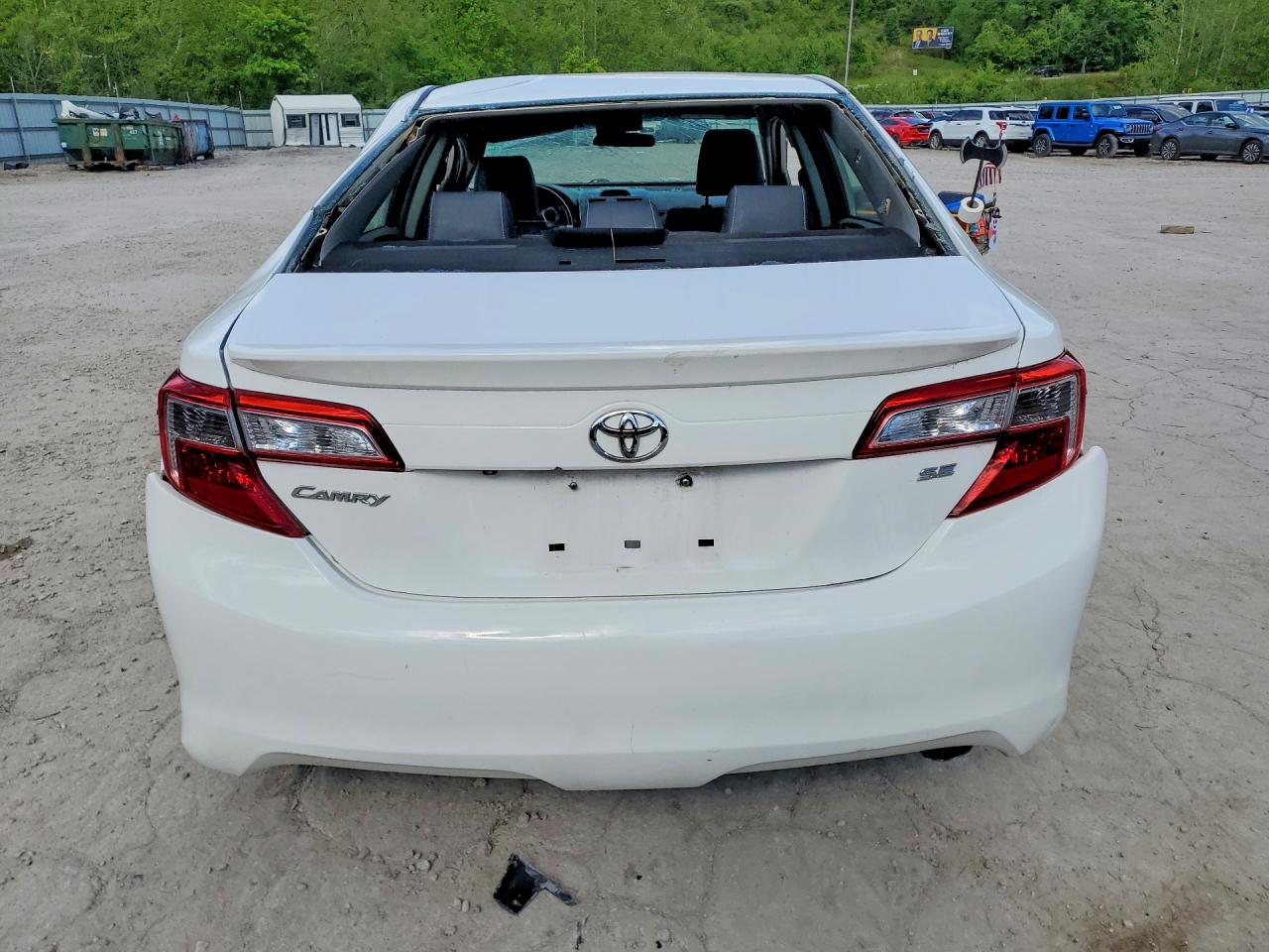 2014 Toyota Camry Se White vin: 4T1BF1FK9EU842367
