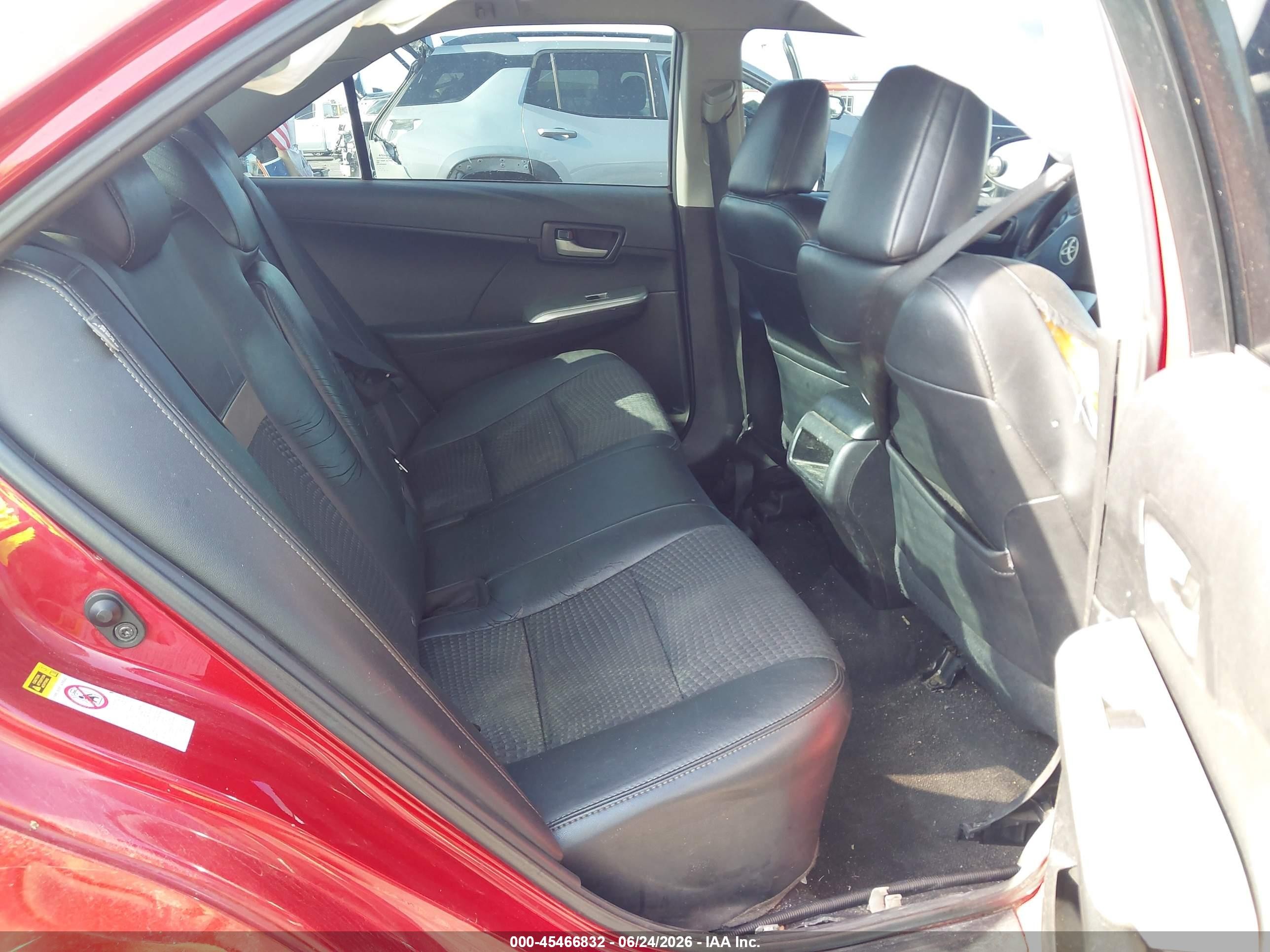 2014 Toyota Camry Se Red vin: 4T1BF1FK9EU842885