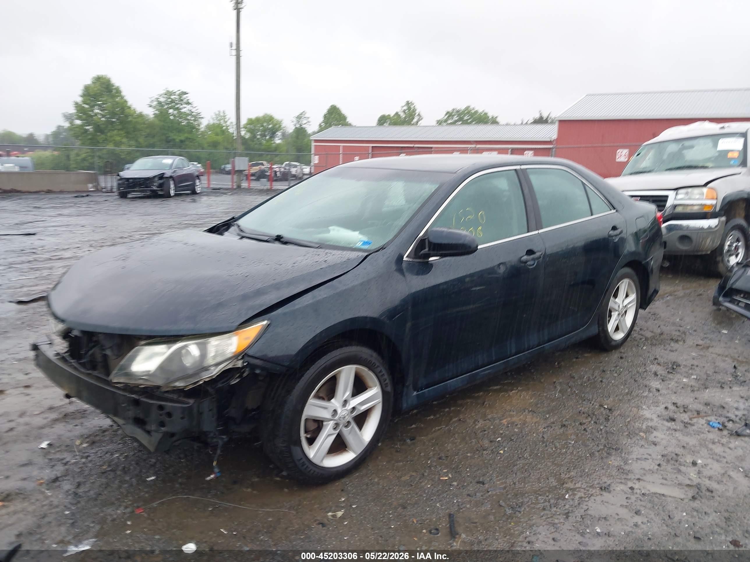 2014 Toyota Camry Se Blue vin: 4T1BF1FK9EU852302