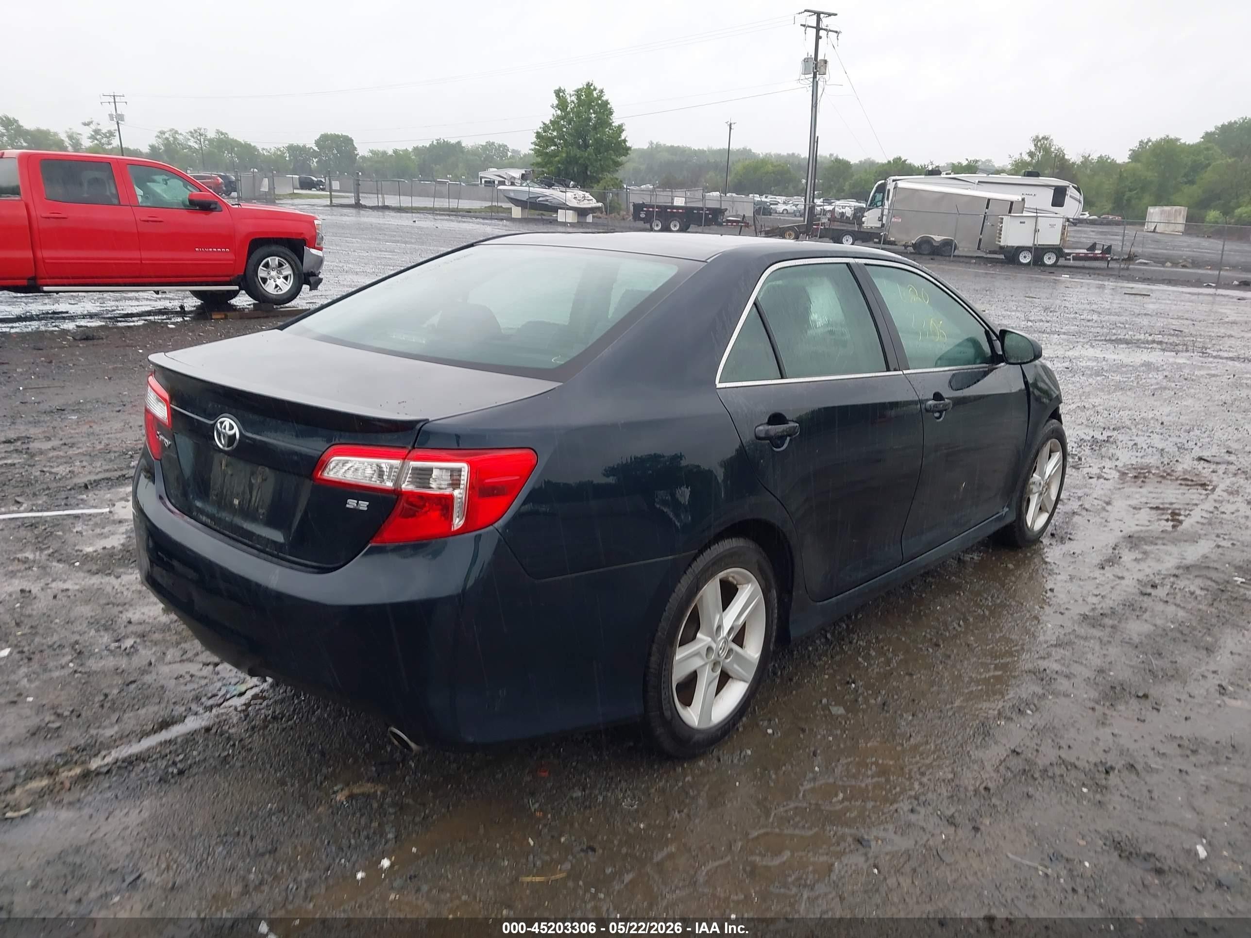 2014 Toyota Camry Se Blue vin: 4T1BF1FK9EU852302