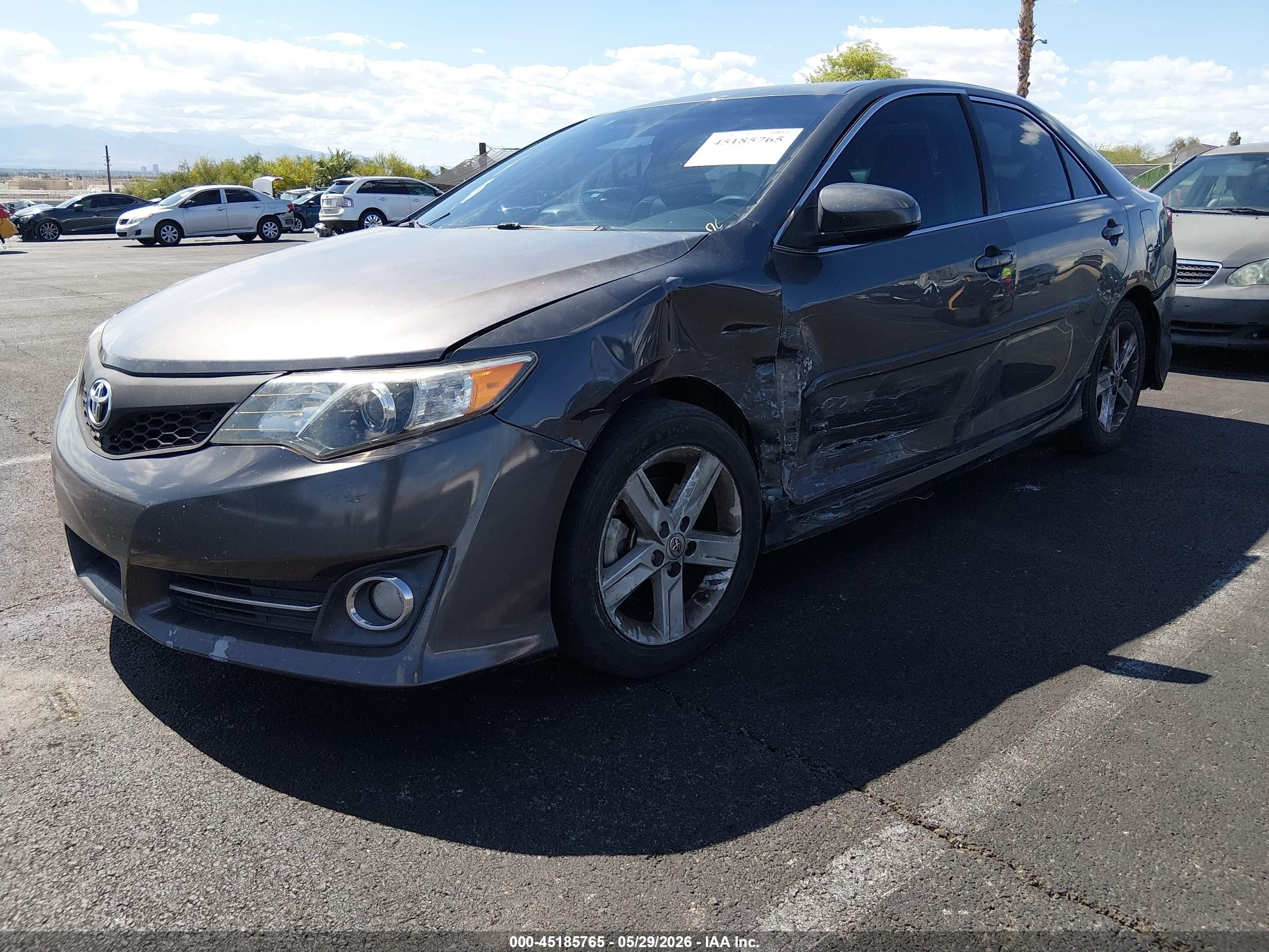 2014 Toyota Camry Se Gray vin: 4T1BF1FK9EU856494