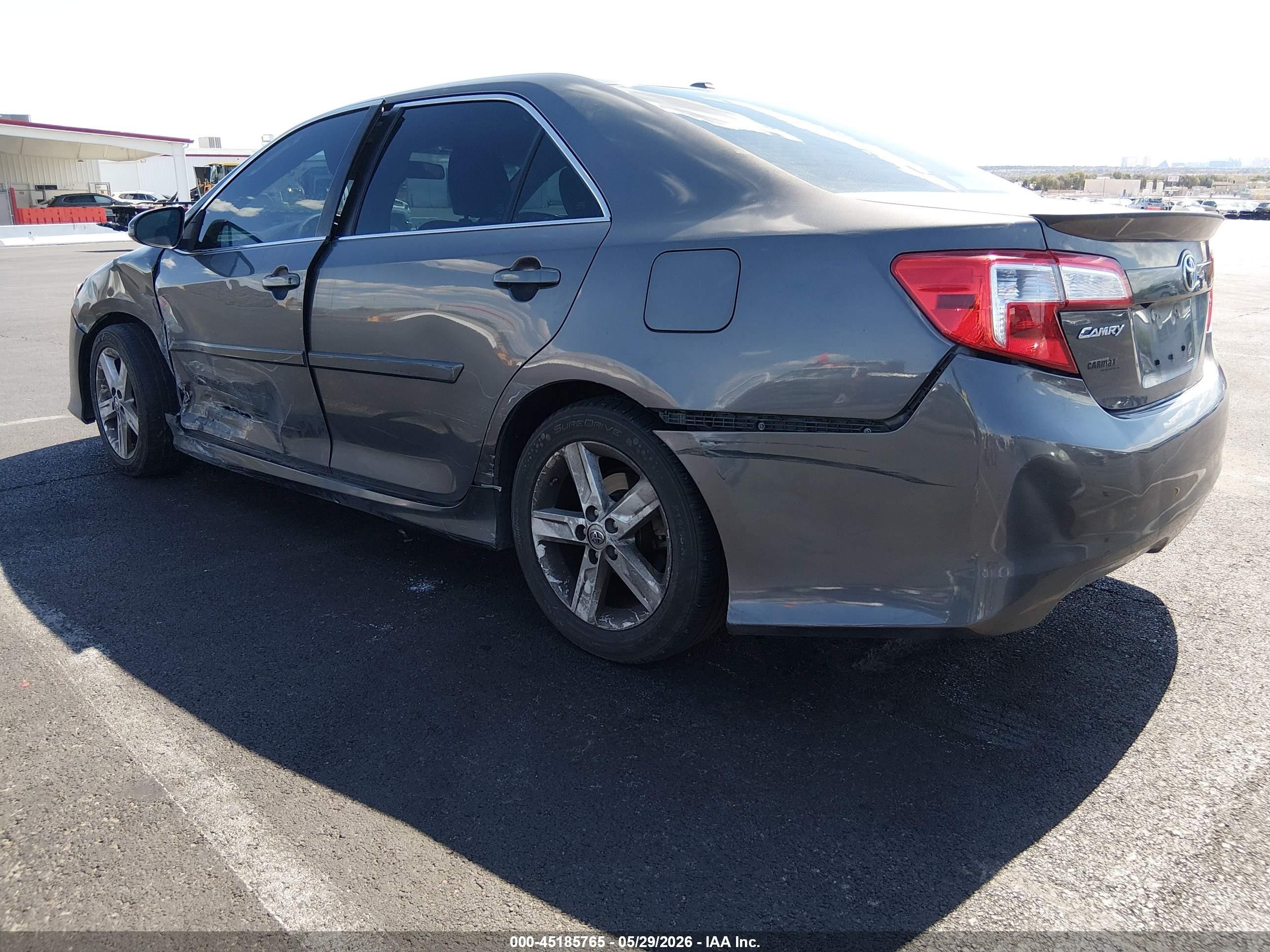 2014 Toyota Camry Se Gray vin: 4T1BF1FK9EU856494