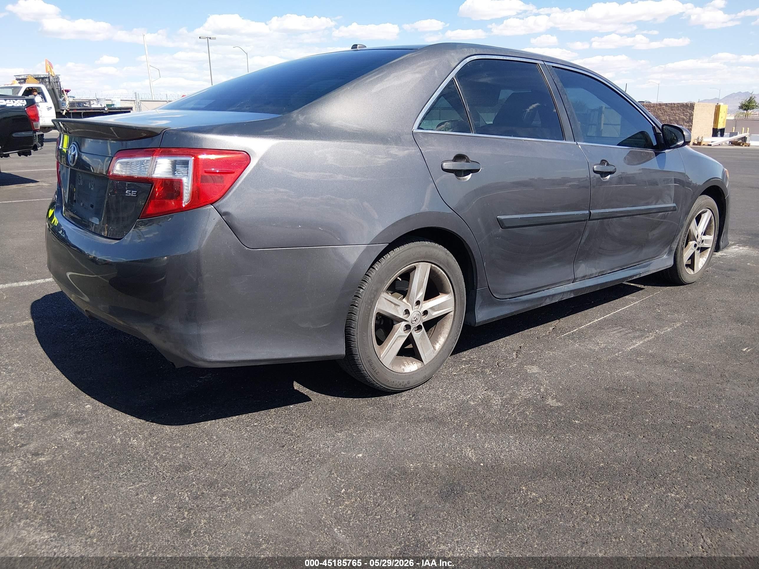 2014 Toyota Camry Se Gray vin: 4T1BF1FK9EU856494