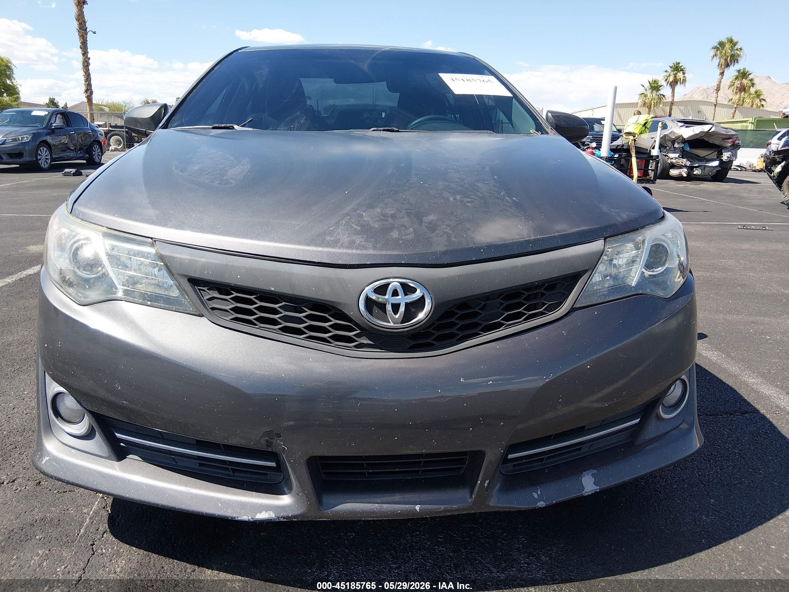 2014 Toyota Camry Se Gray vin: 4T1BF1FK9EU856494