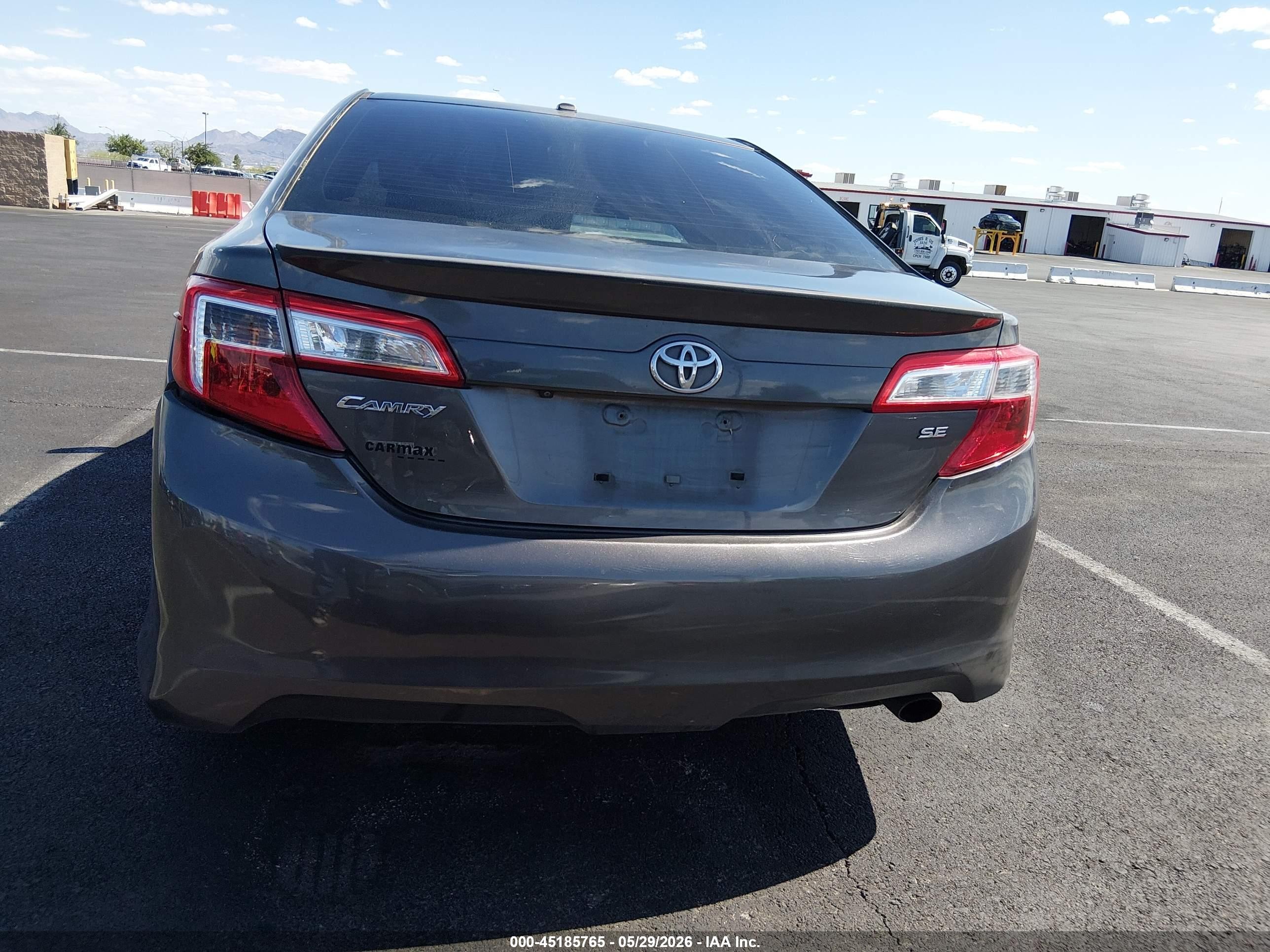 2014 Toyota Camry Se Gray vin: 4T1BF1FK9EU856494