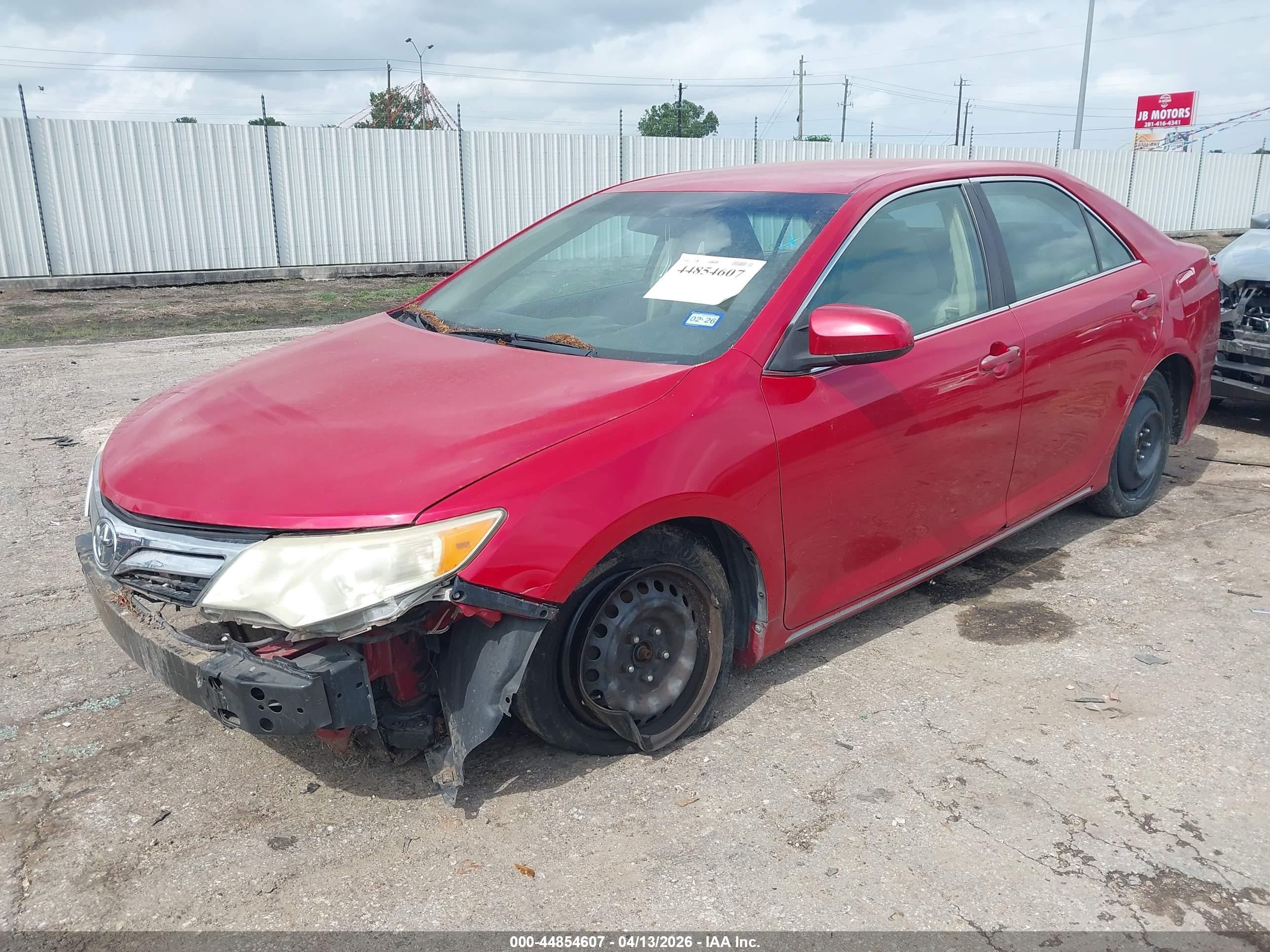 2014 Toyota Camry Le Красный vin: 4T1BF1FK9EU861212