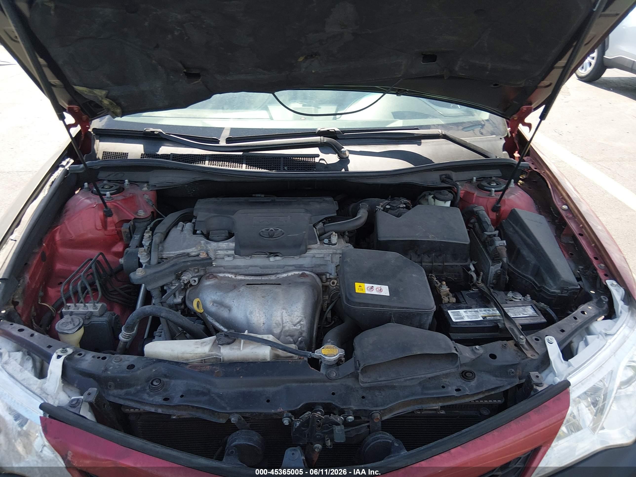 2014 Toyota Camry Se Red vin: 4T1BF1FK9EU866491
