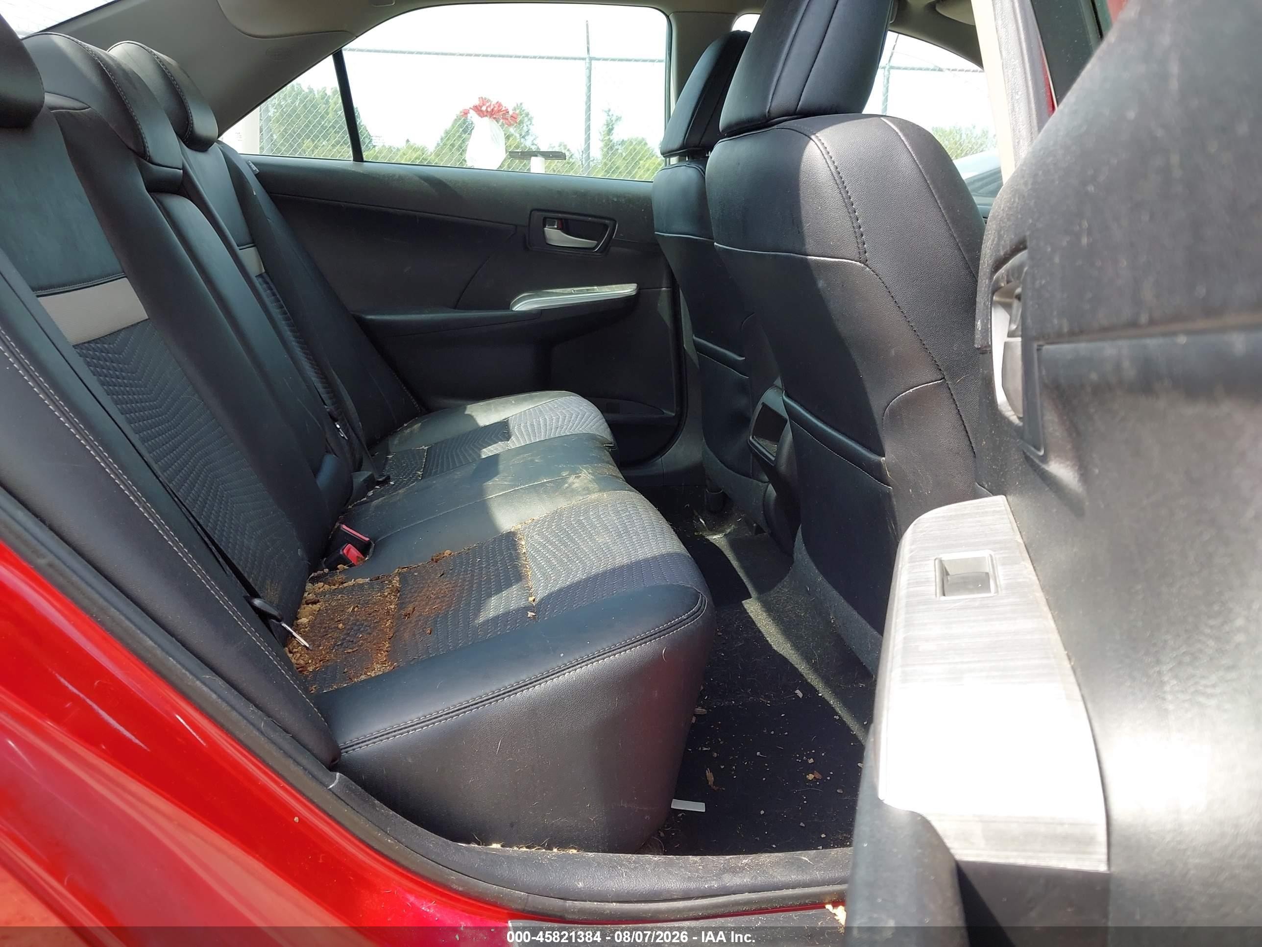 2014 Toyota Camry Se Red vin: 4T1BF1FK9EU869861