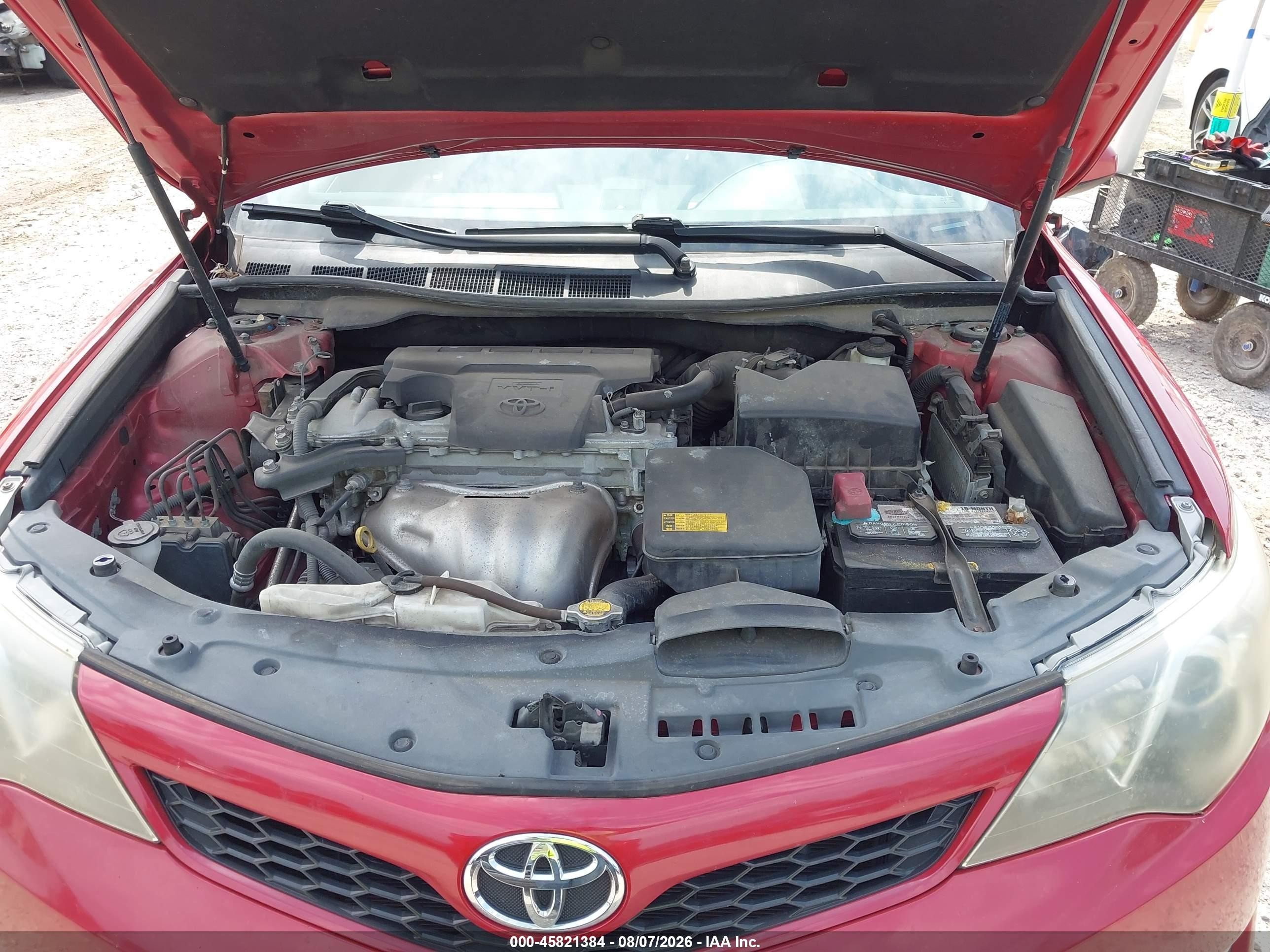 2014 Toyota Camry Se Red vin: 4T1BF1FK9EU869861