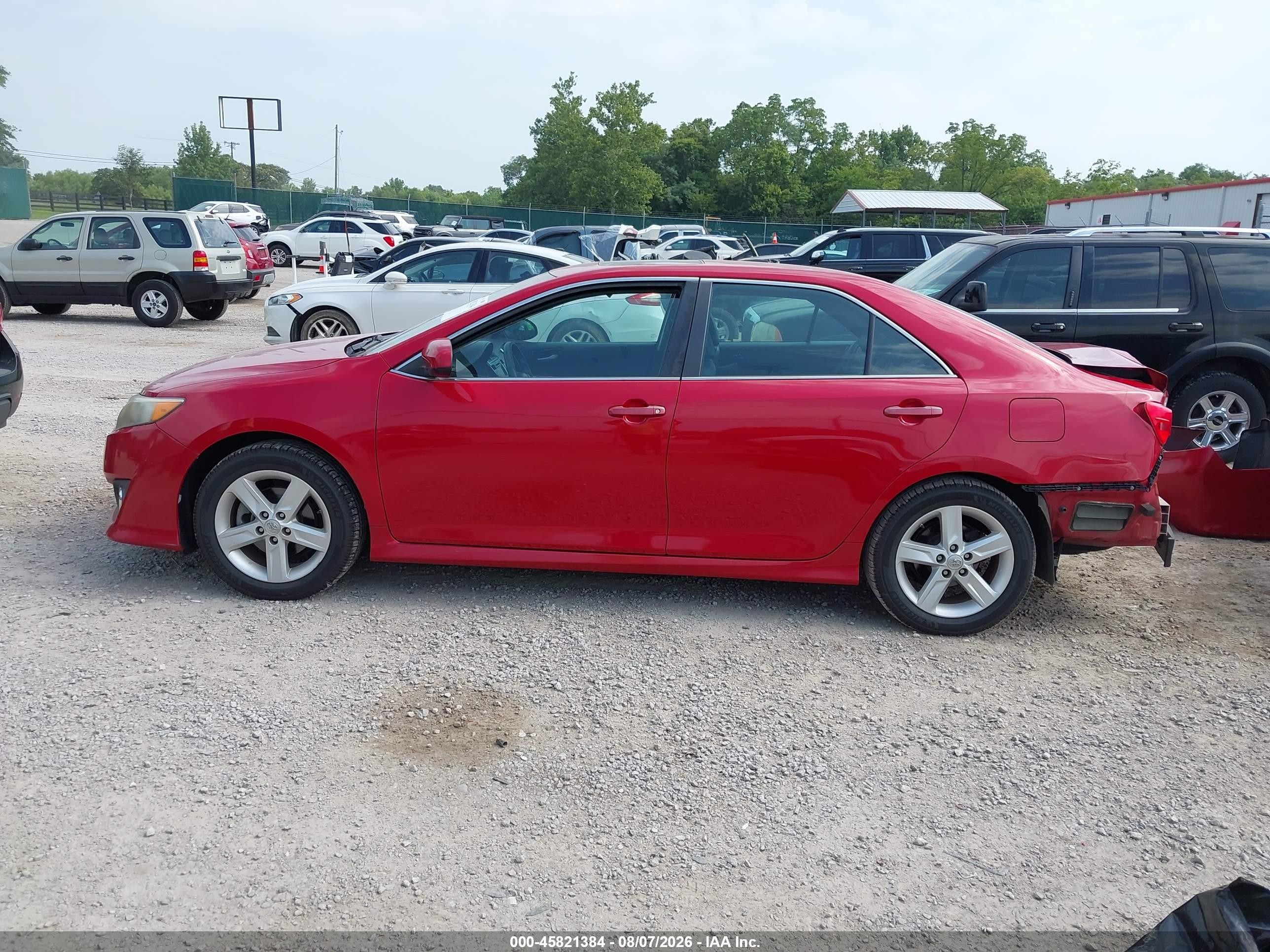 2014 Toyota Camry Se Red vin: 4T1BF1FK9EU869861