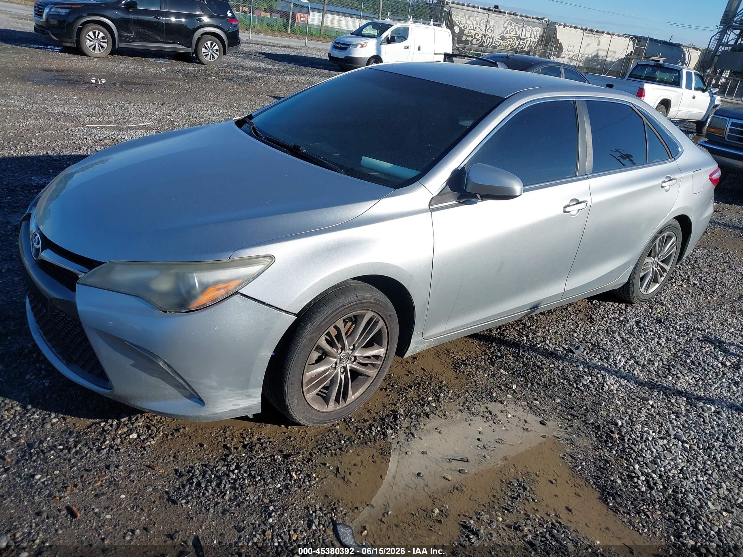 2015 Toyota Camry Se Silver vin: 4T1BF1FK9FU003966