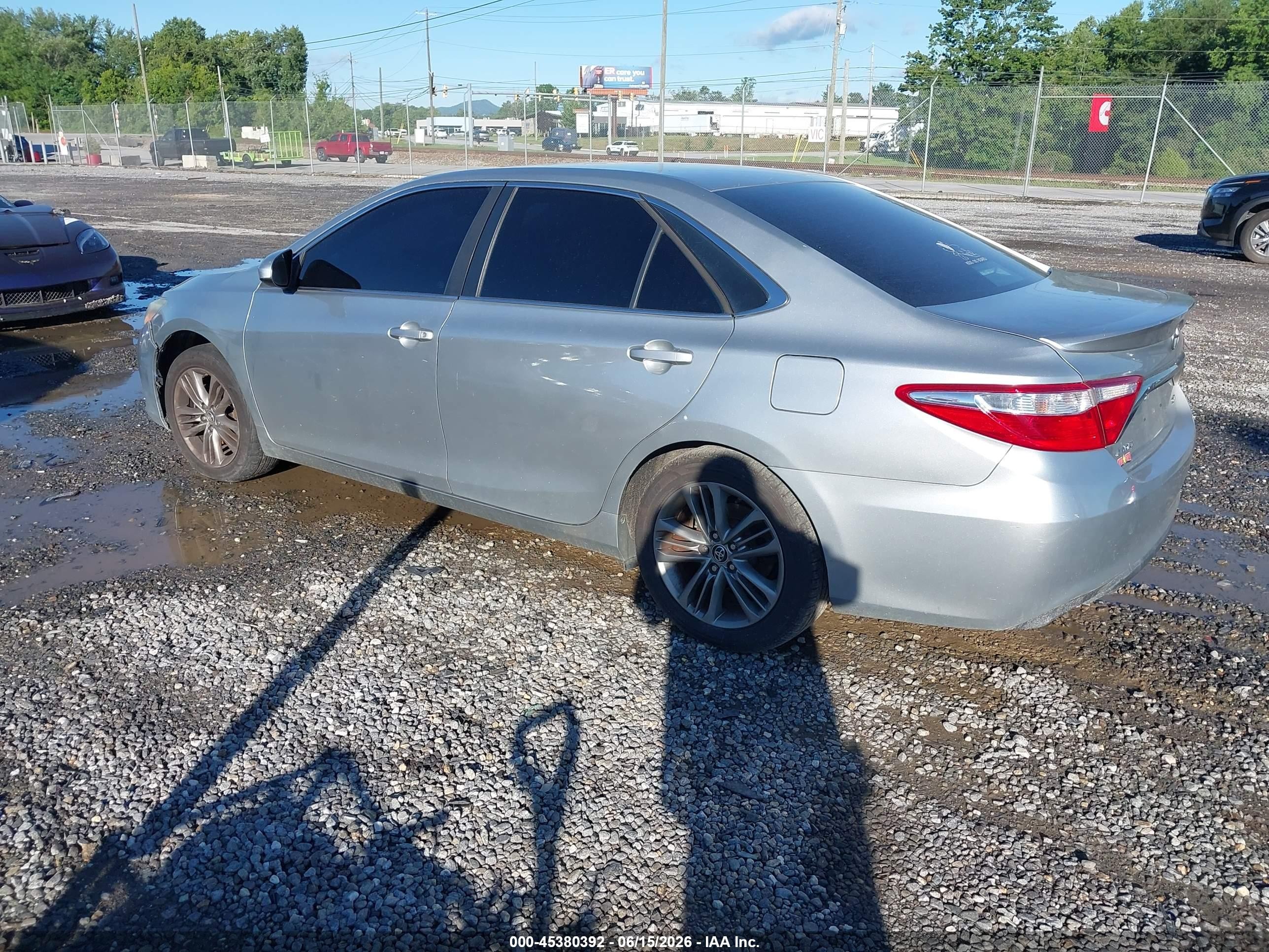 2015 Toyota Camry Se Silver vin: 4T1BF1FK9FU003966