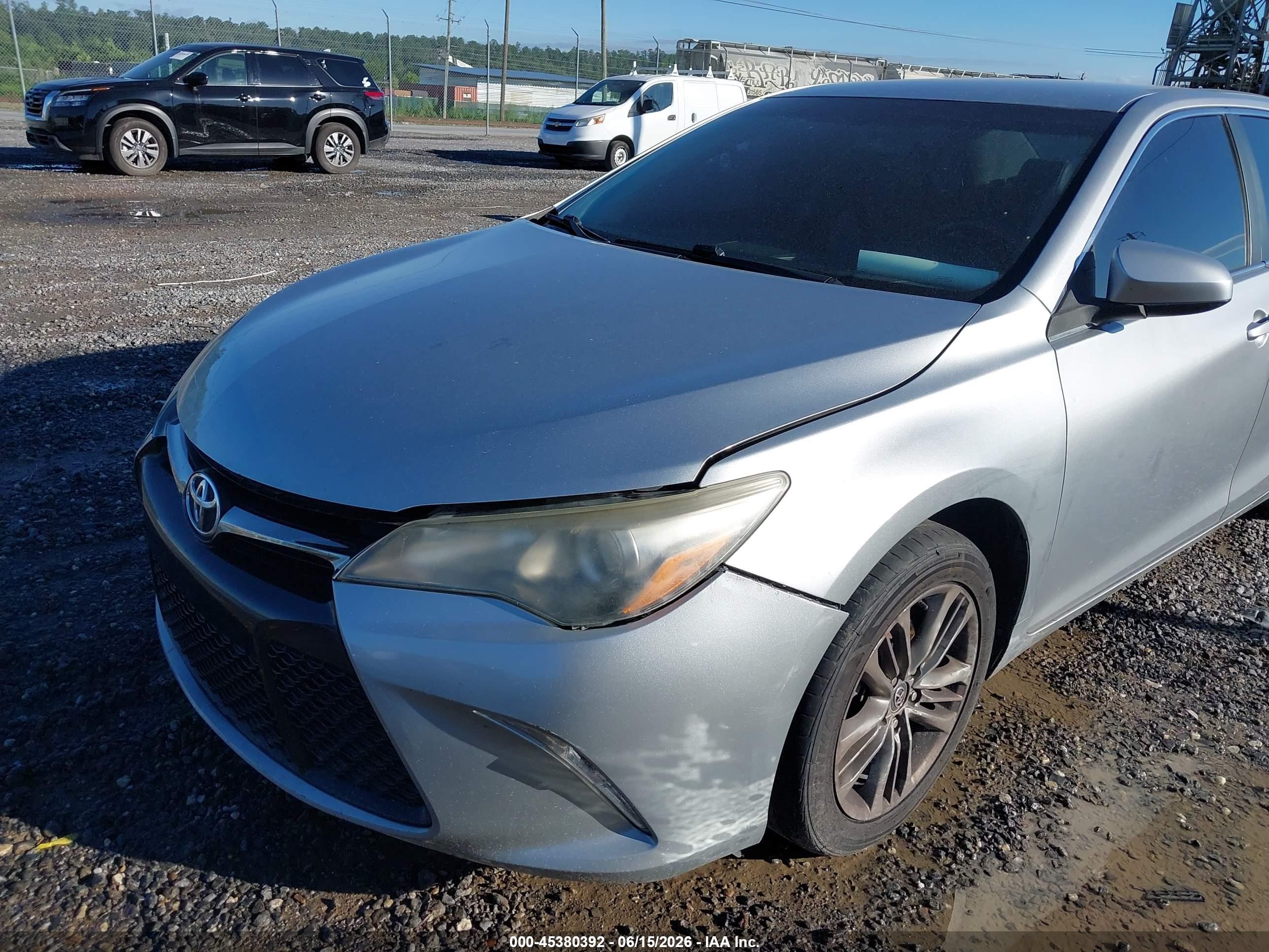 2015 Toyota Camry Se Silver vin: 4T1BF1FK9FU003966