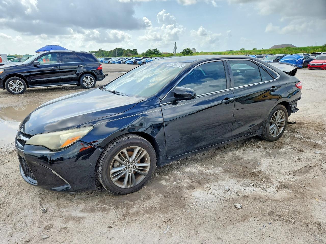 2015 Toyota Camry Se Black vin: 4T1BF1FK9FU004664