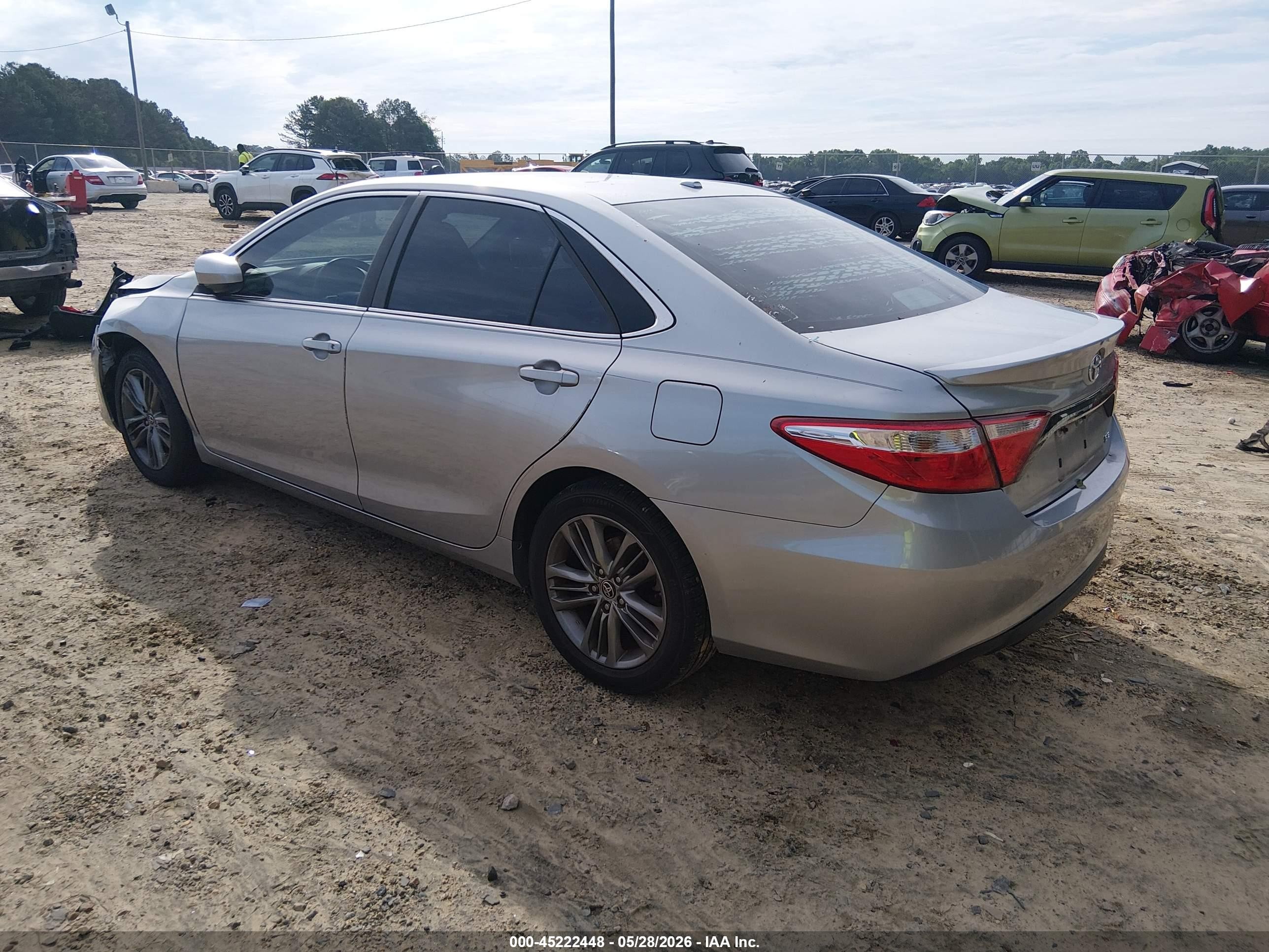 2015 Toyota Camry Se Silver vin: 4T1BF1FK9FU004860