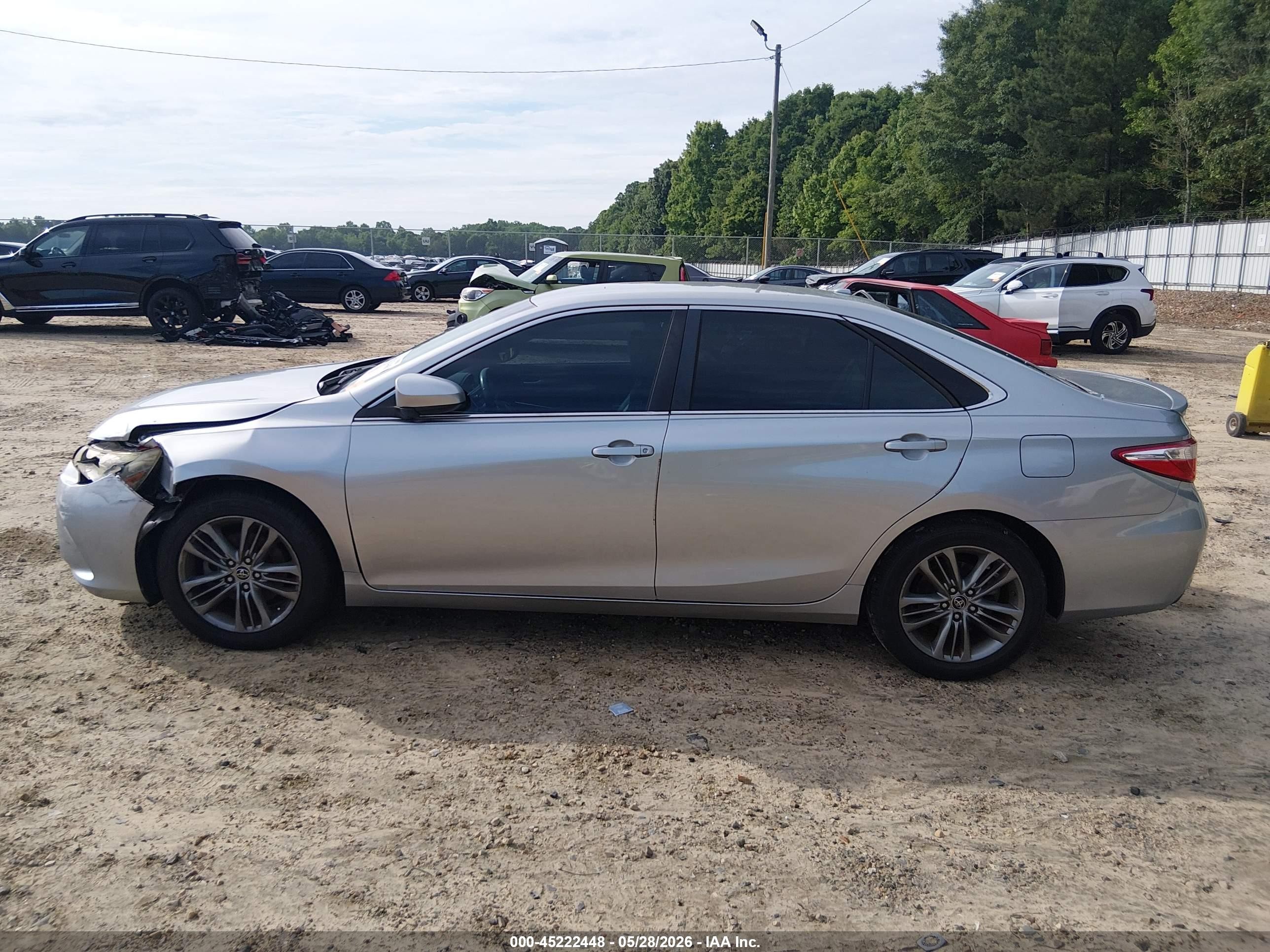 2015 Toyota Camry Se Silver vin: 4T1BF1FK9FU004860