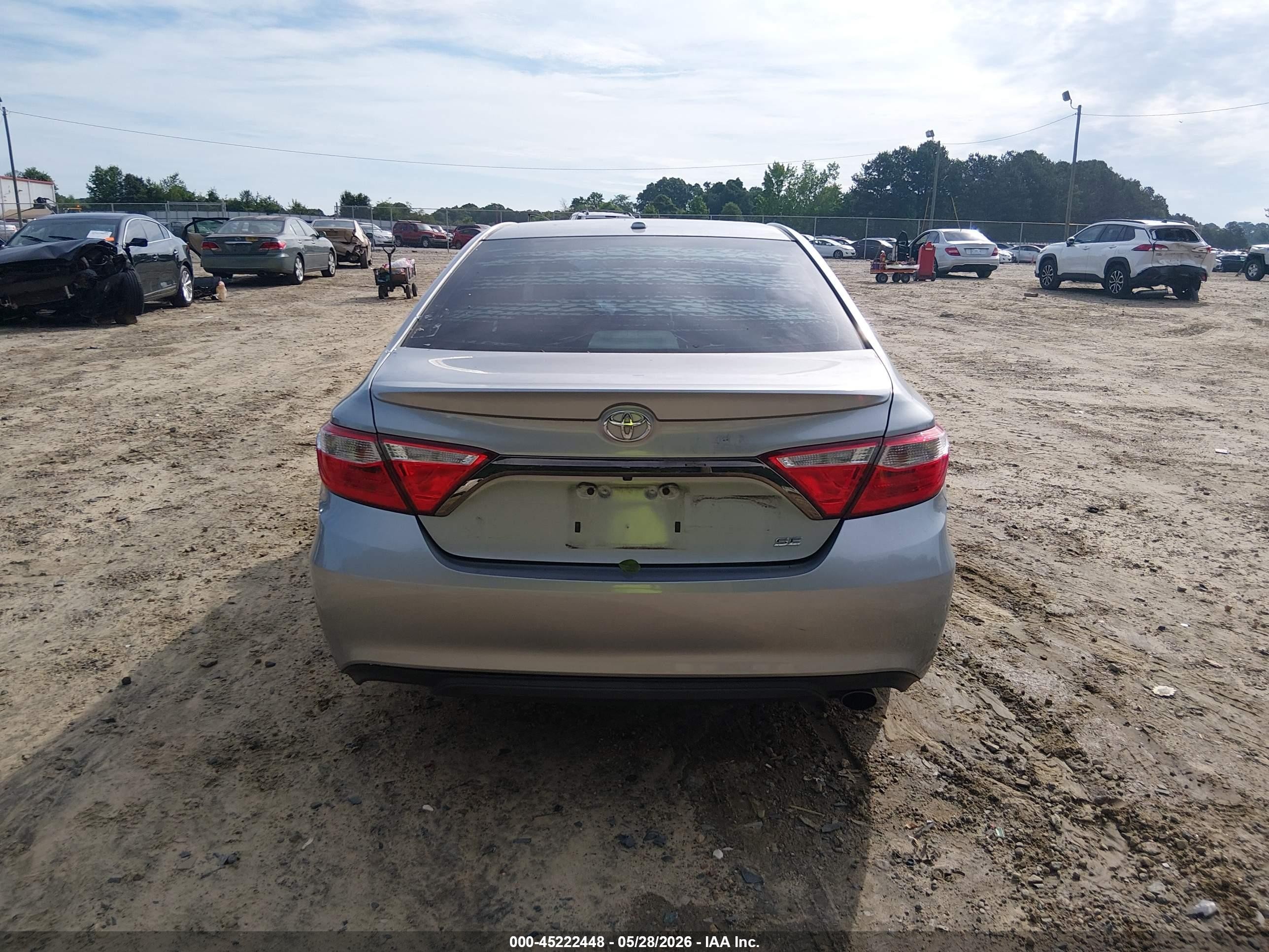 2015 Toyota Camry Se Silver vin: 4T1BF1FK9FU004860