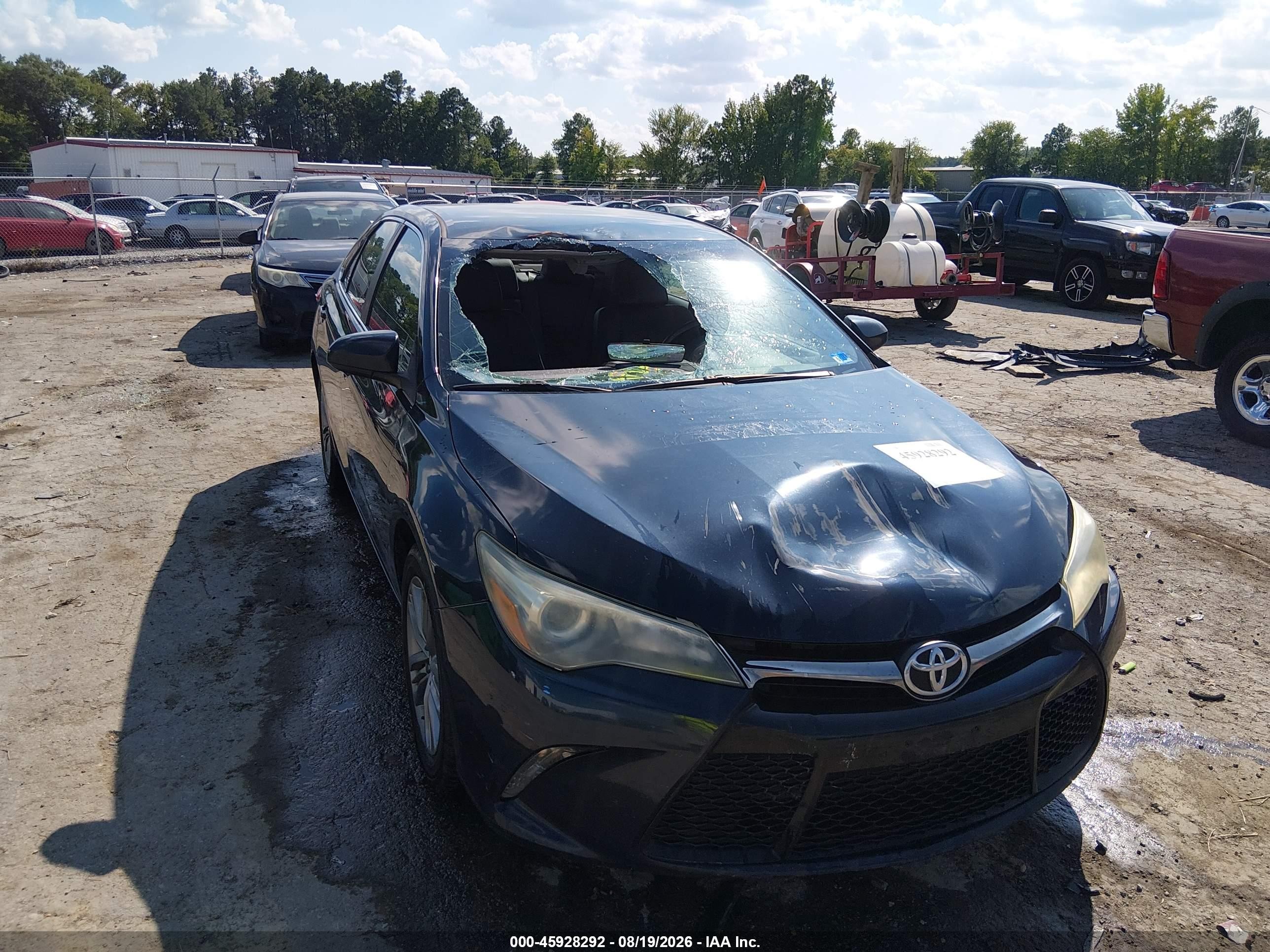 2015 Toyota Camry Se Dark Blue vin: 4T1BF1FK9FU014868