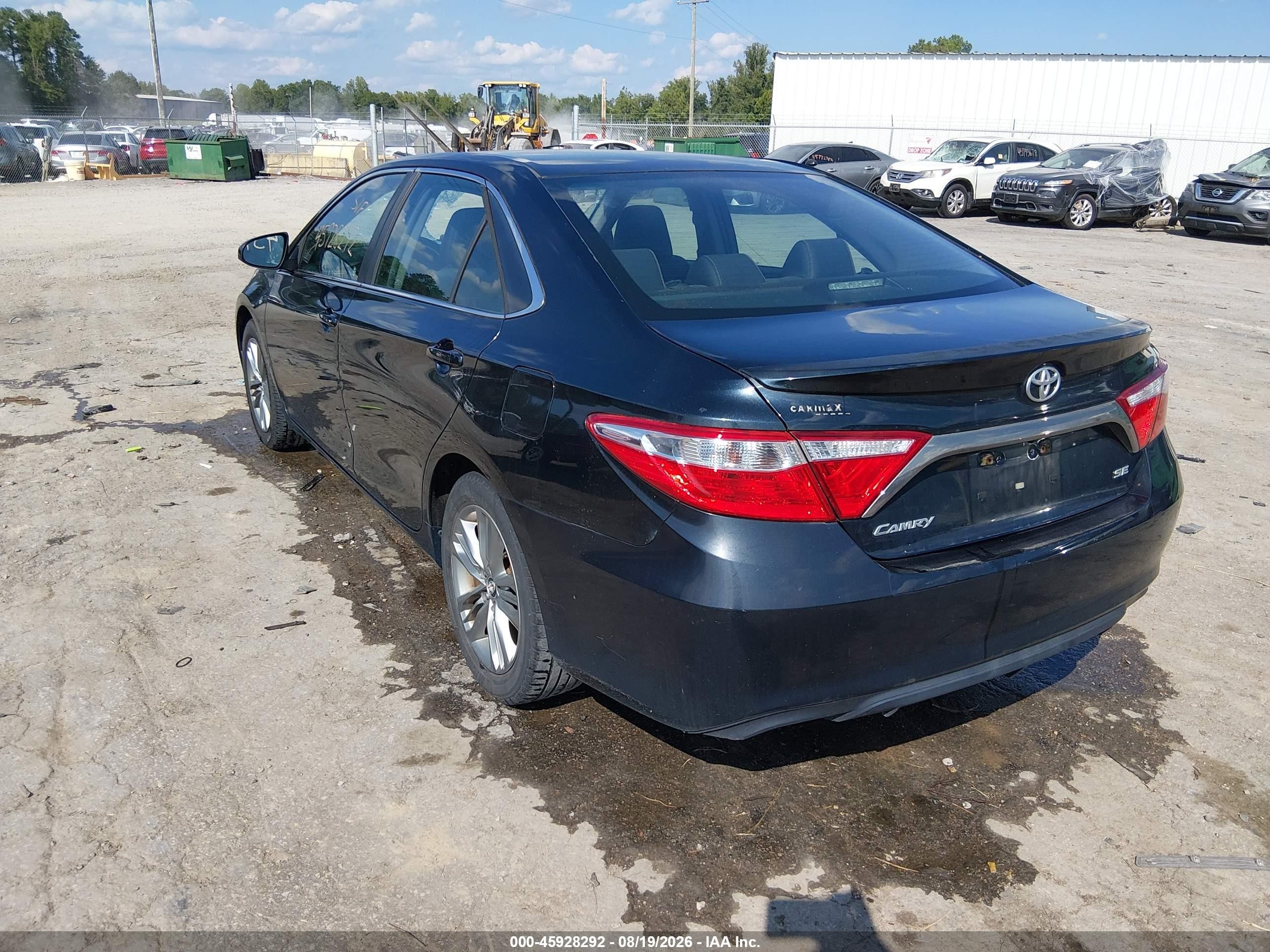 2015 Toyota Camry Se Dark Blue vin: 4T1BF1FK9FU014868