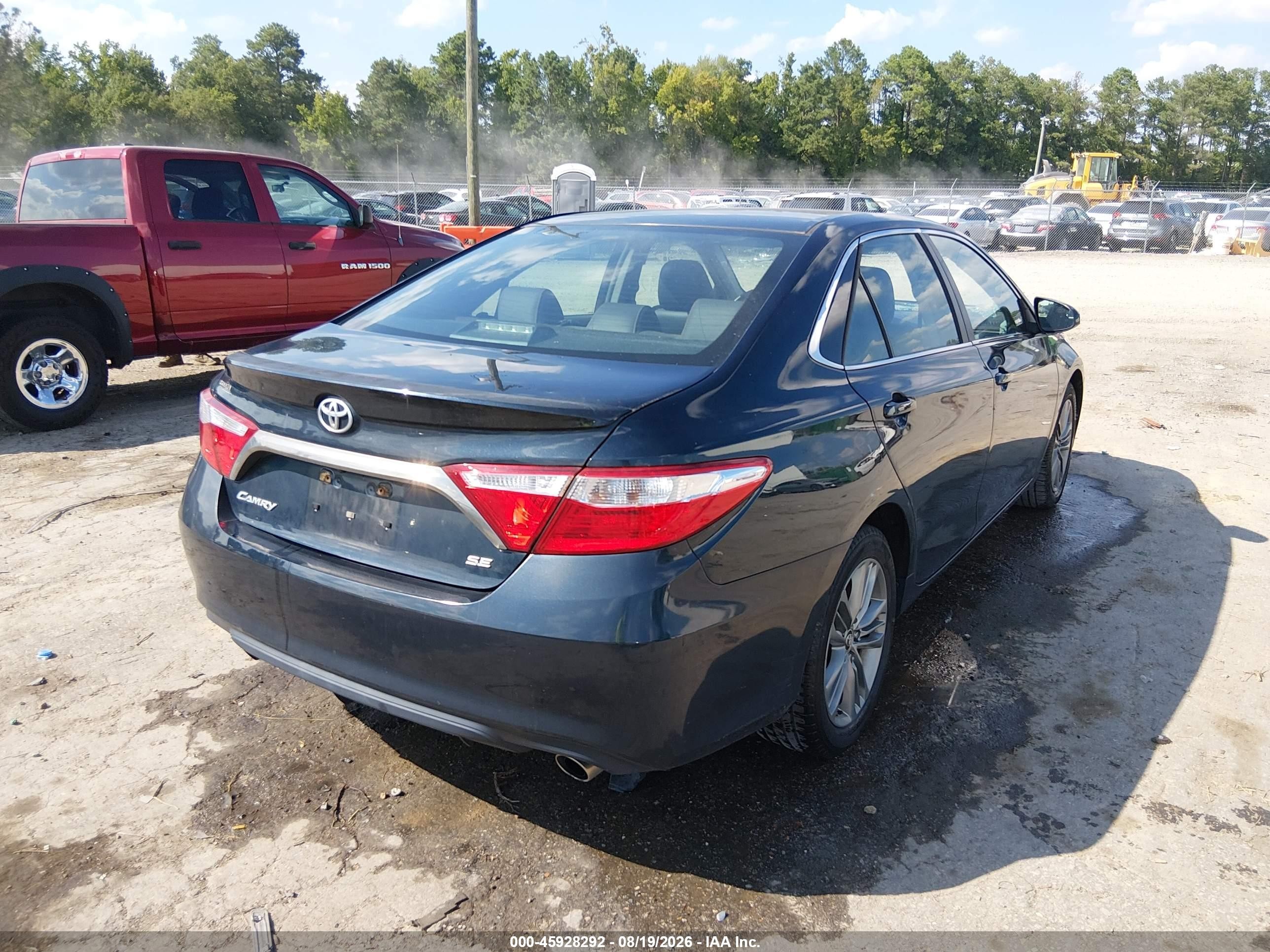 2015 Toyota Camry Se Dark Blue vin: 4T1BF1FK9FU014868