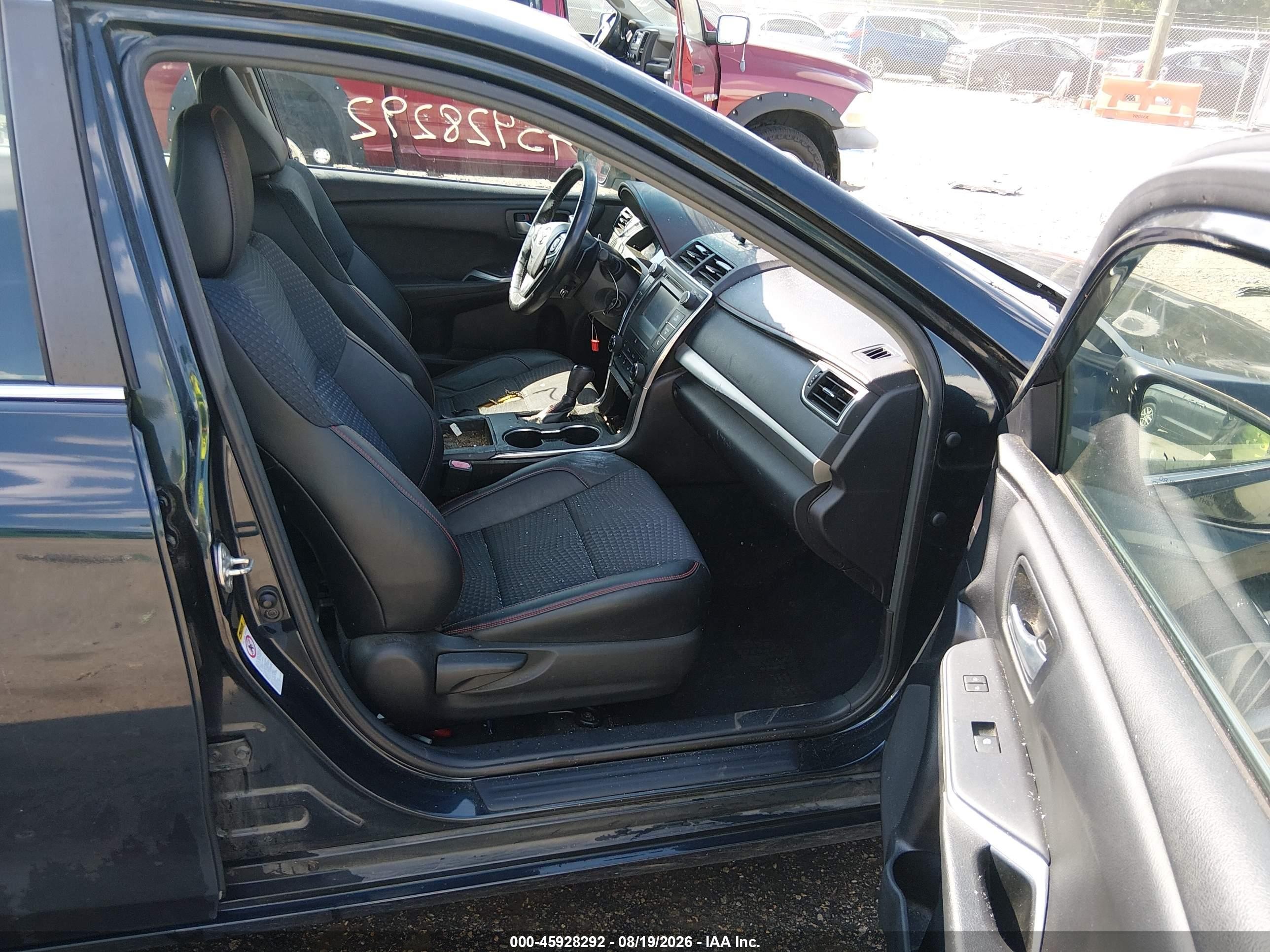 2015 Toyota Camry Se Dark Blue vin: 4T1BF1FK9FU014868