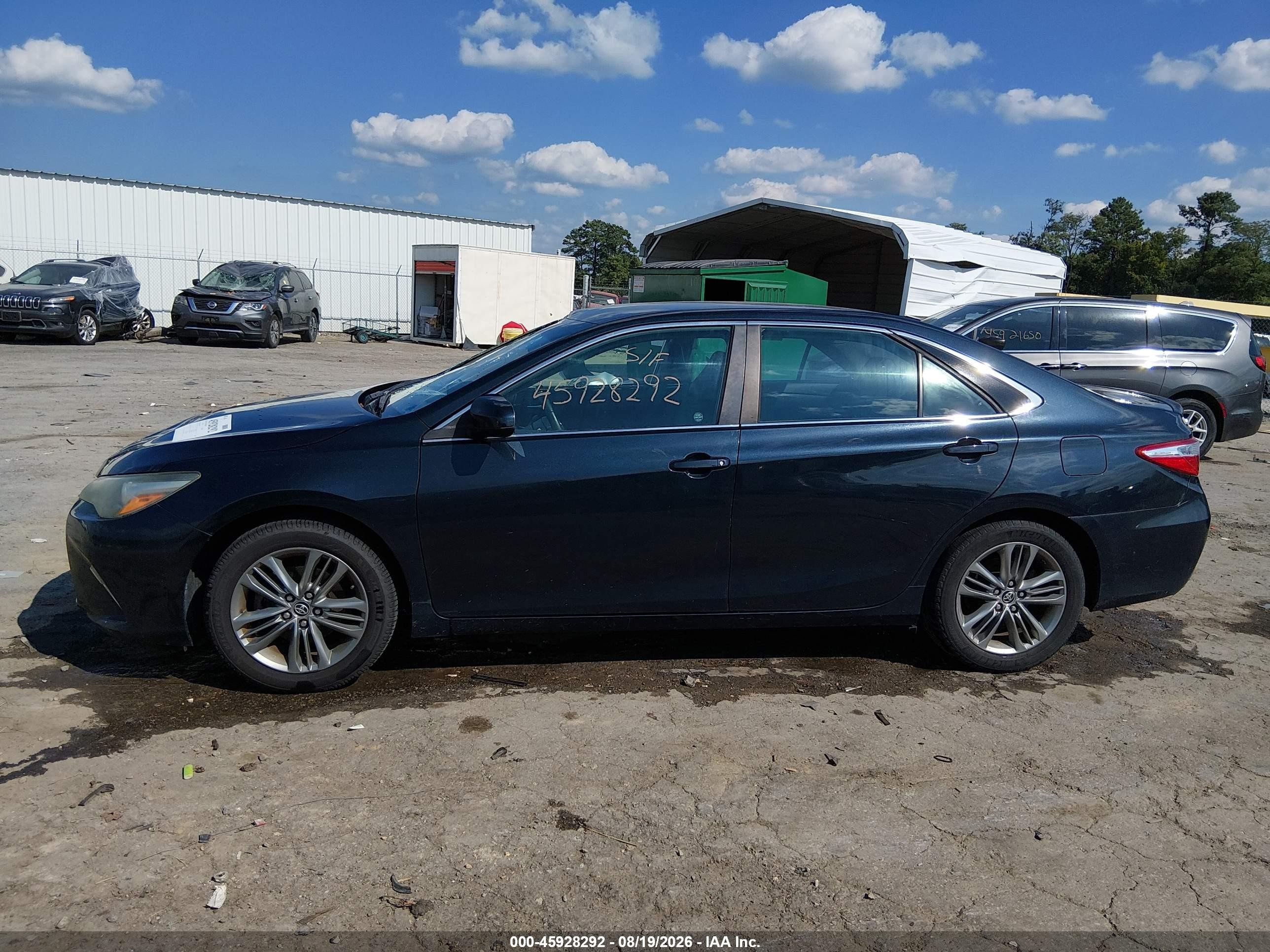 2015 Toyota Camry Se Dark Blue vin: 4T1BF1FK9FU014868