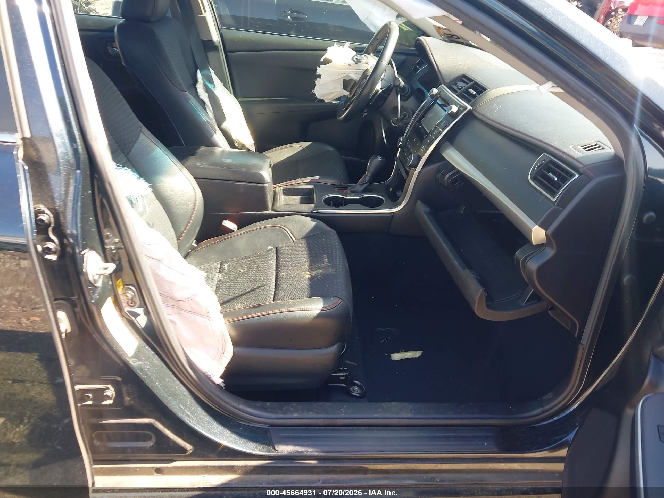 2015 Toyota Camry Se Dark Blue vin: 4T1BF1FK9FU024705