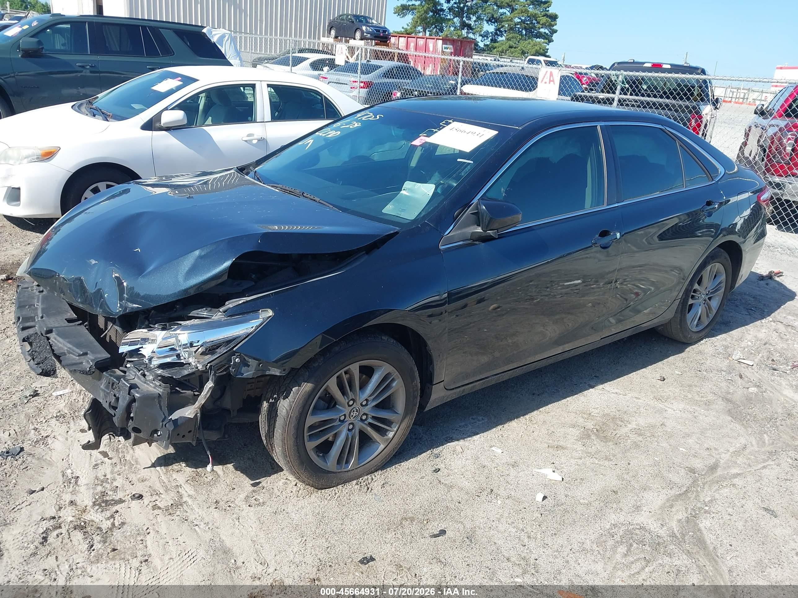 2015 Toyota Camry Se Dark Blue vin: 4T1BF1FK9FU024705