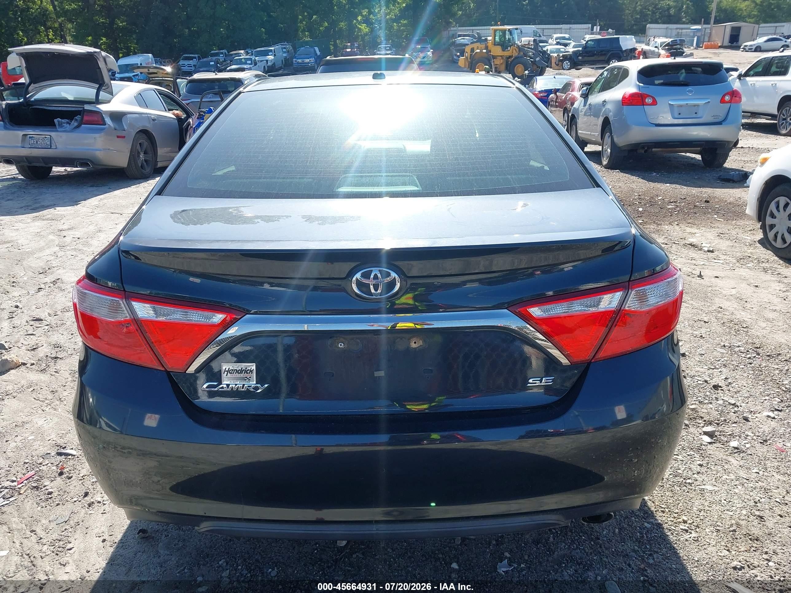 2015 Toyota Camry Se Dark Blue vin: 4T1BF1FK9FU024705