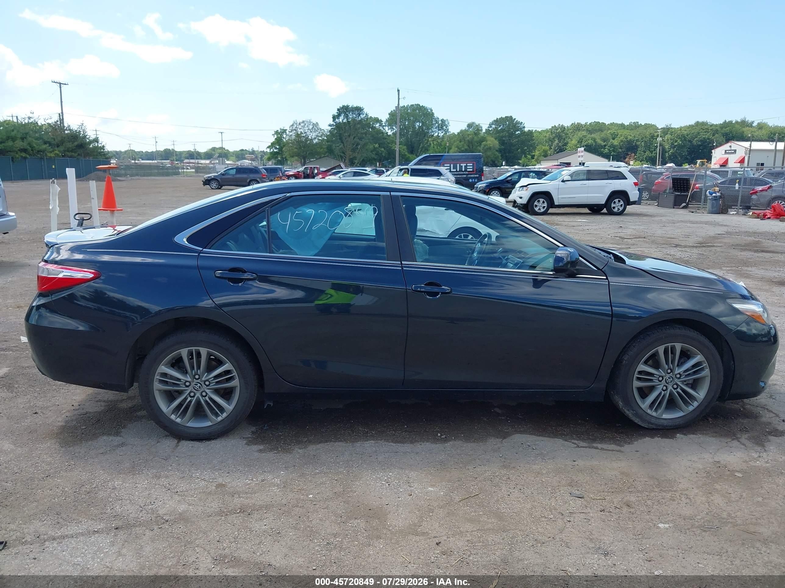 2015 Toyota Camry Se Dark Blue vin: 4T1BF1FK9FU053119