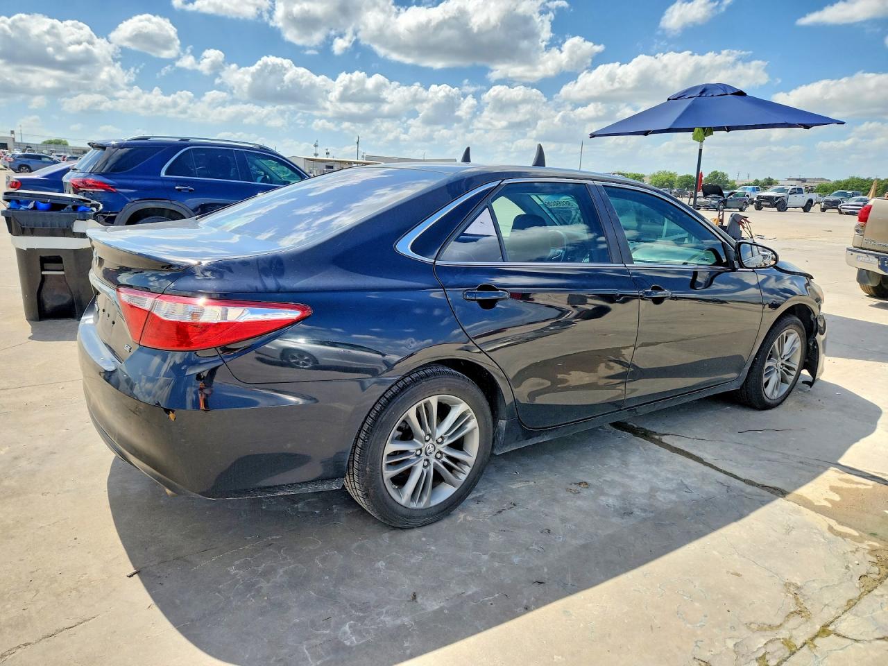 2015 Toyota Camry Se Black vin: 4T1BF1FK9FU059678