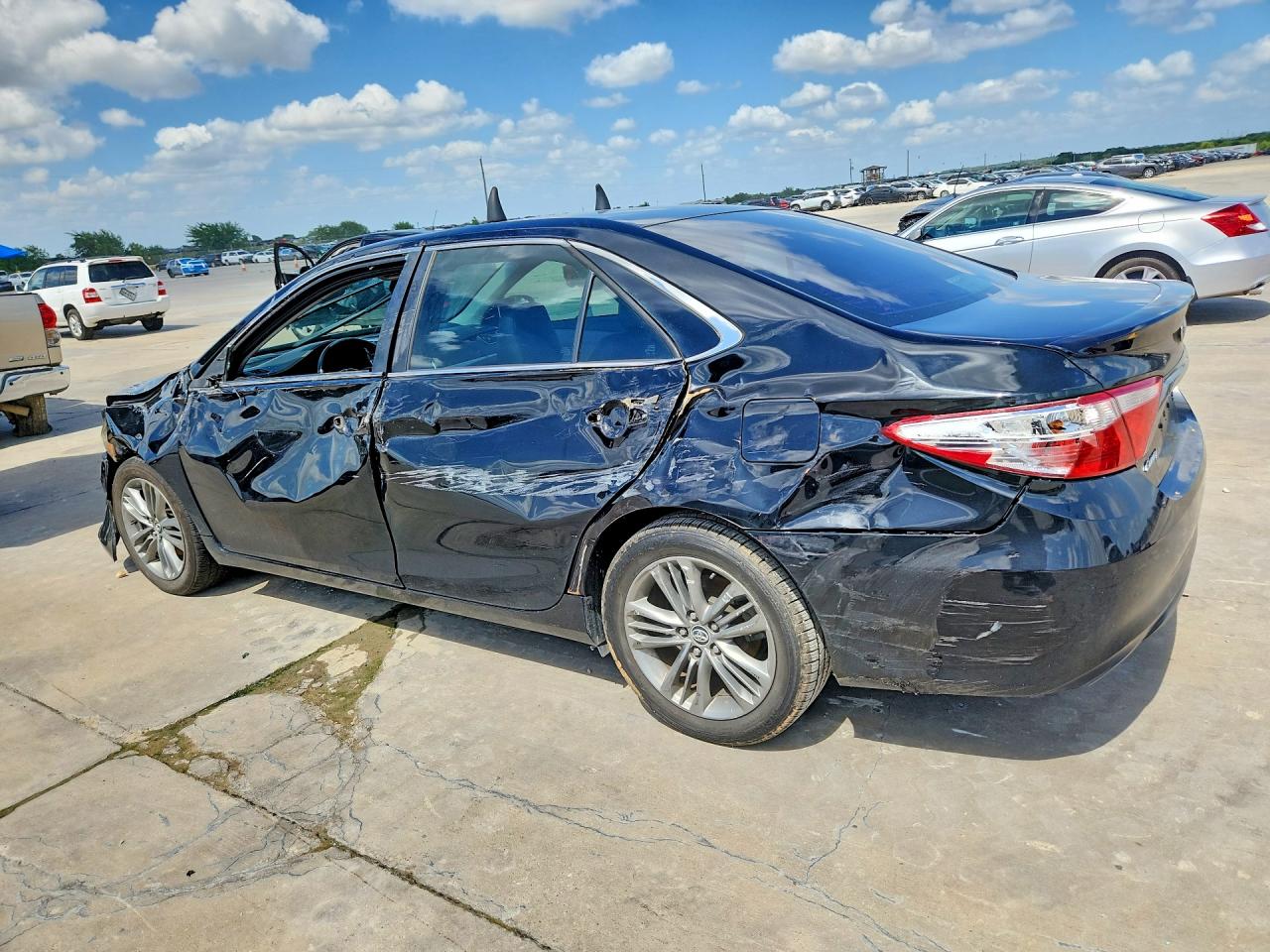 2015 Toyota Camry Se Black vin: 4T1BF1FK9FU059678