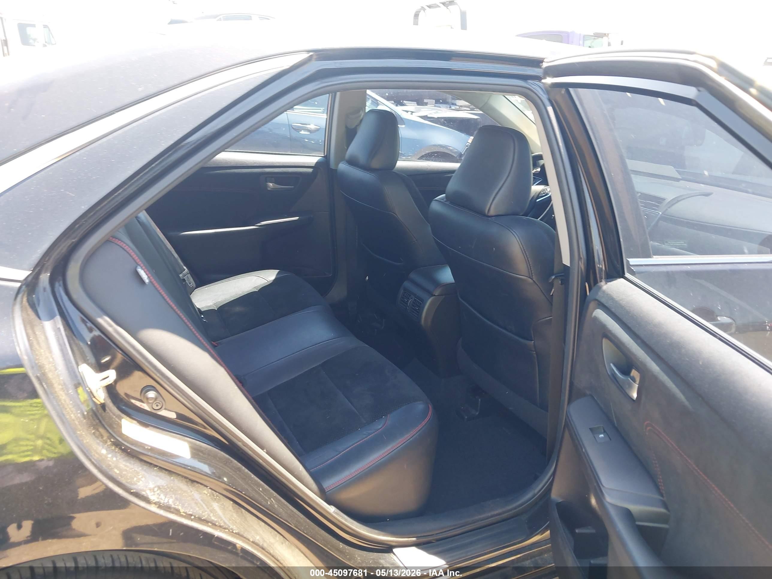 2015 Toyota Camry Xse Black vin: 4T1BF1FK9FU065545