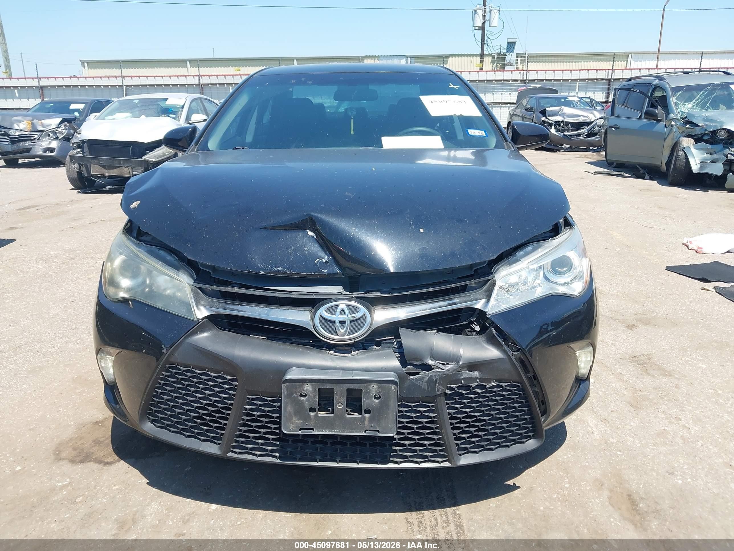 2015 Toyota Camry Xse Black vin: 4T1BF1FK9FU065545