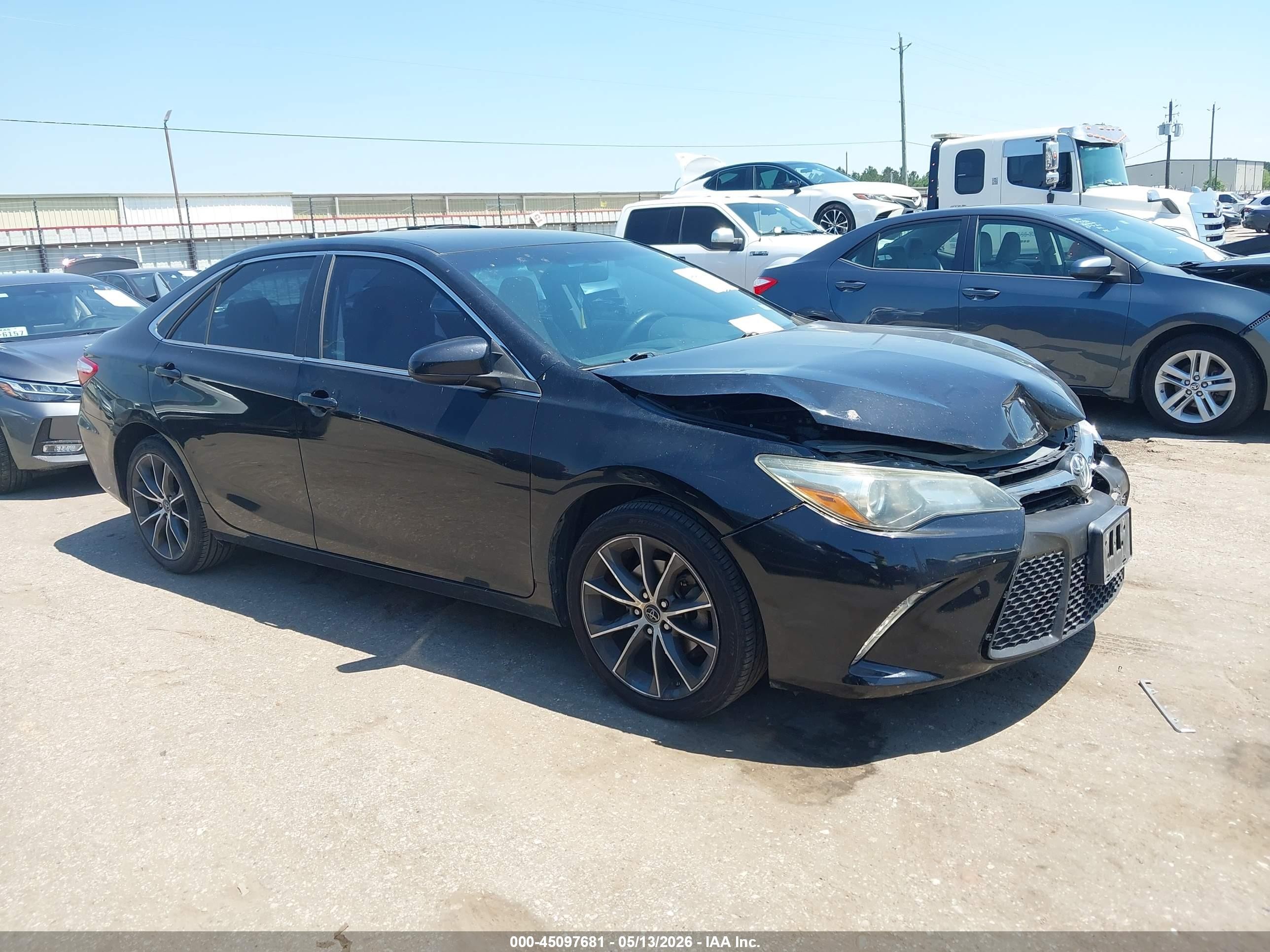 2015 Toyota Camry Xse Black vin: 4T1BF1FK9FU065545