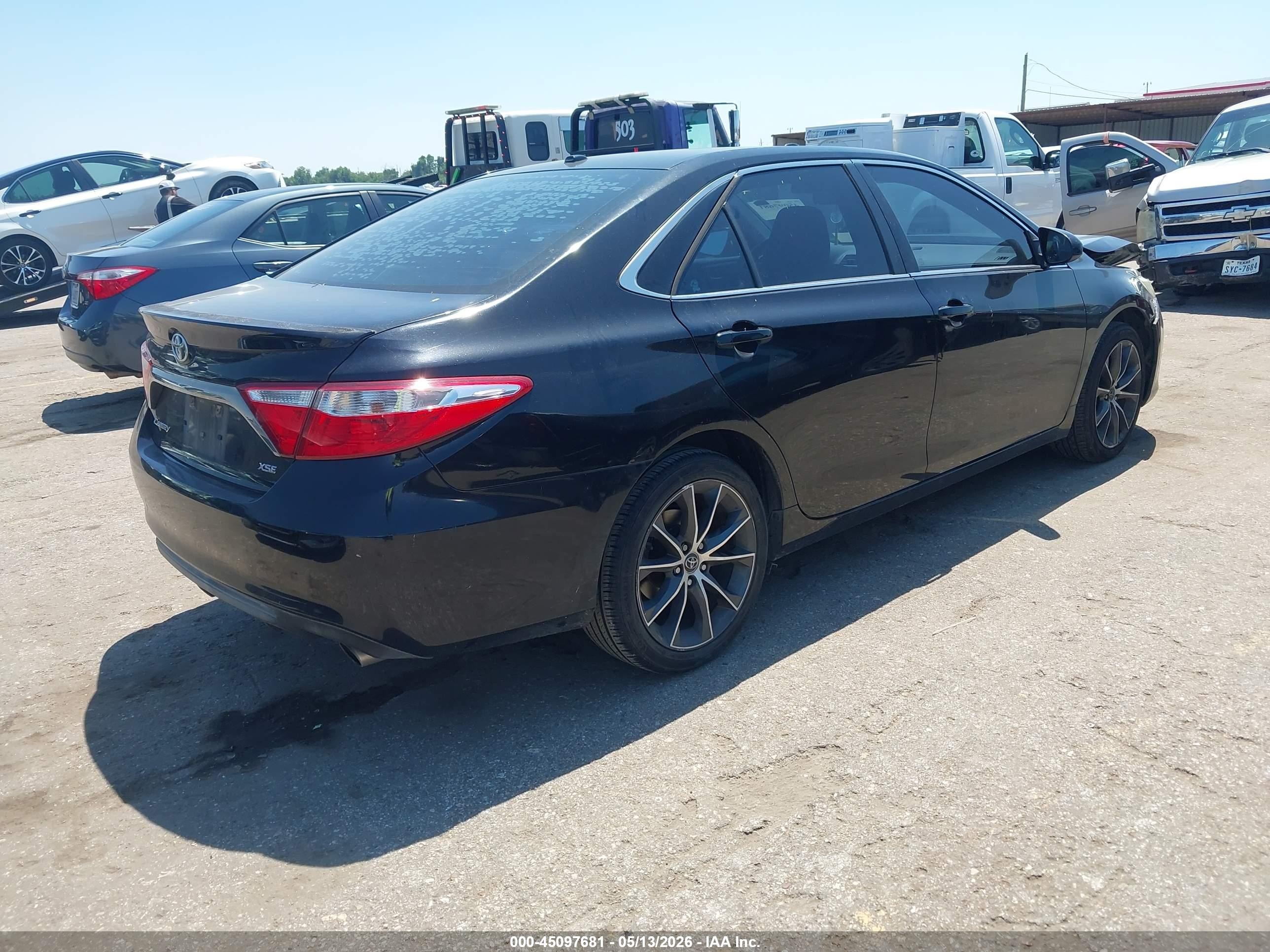 2015 Toyota Camry Xse Black vin: 4T1BF1FK9FU065545
