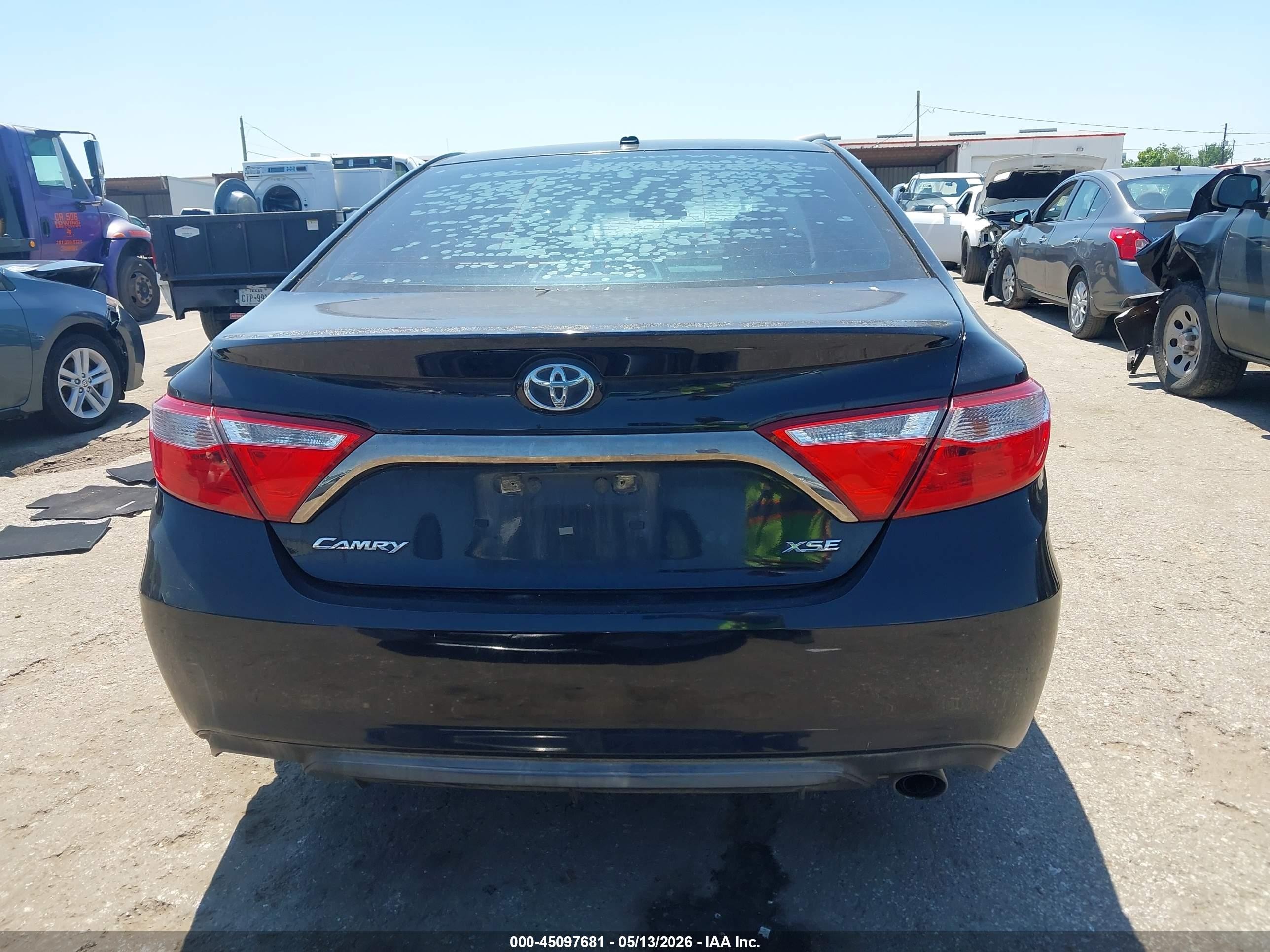 2015 Toyota Camry Xse Black vin: 4T1BF1FK9FU065545
