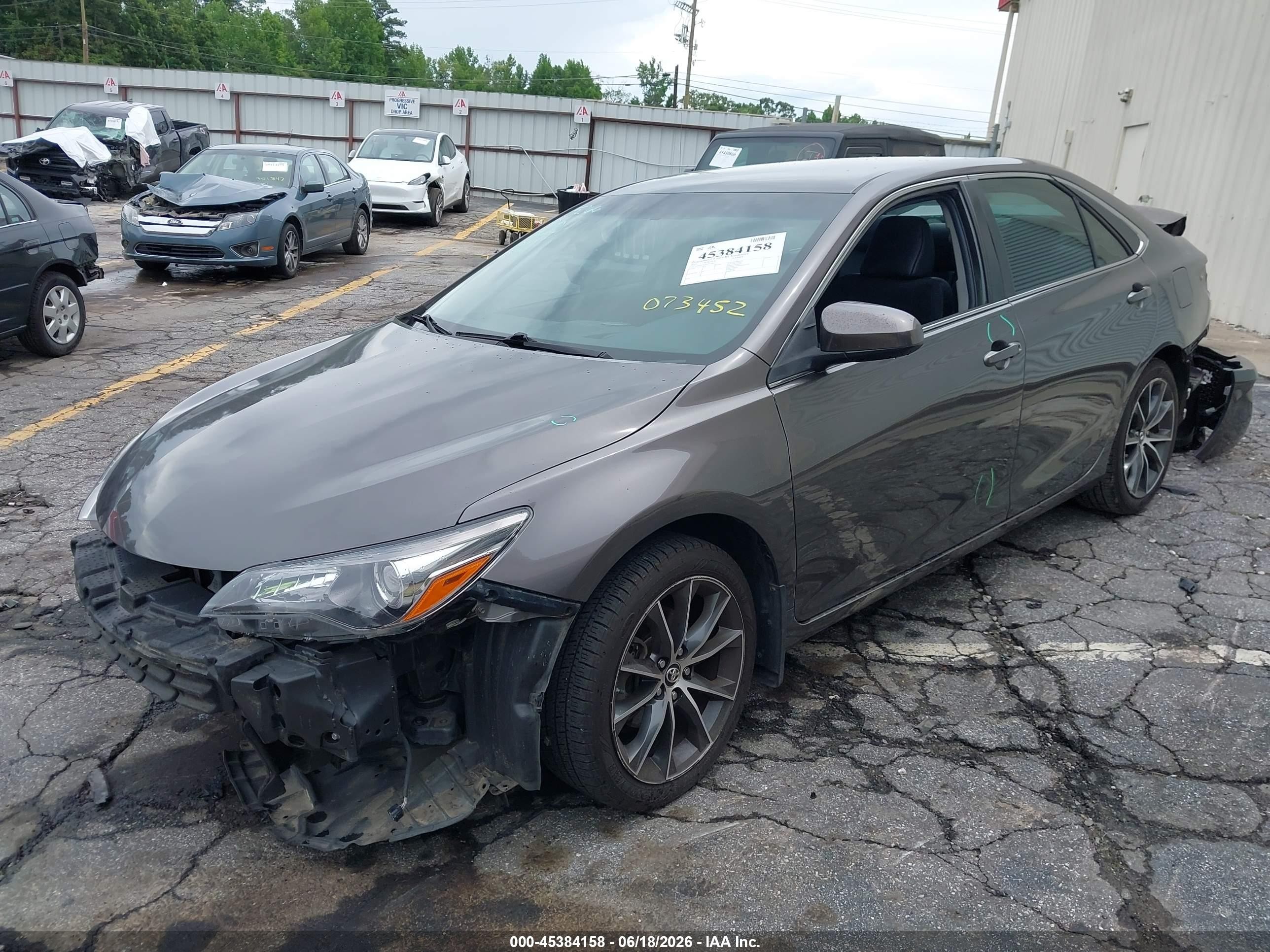 2015 Toyota Camry Xse Gray vin: 4T1BF1FK9FU073452