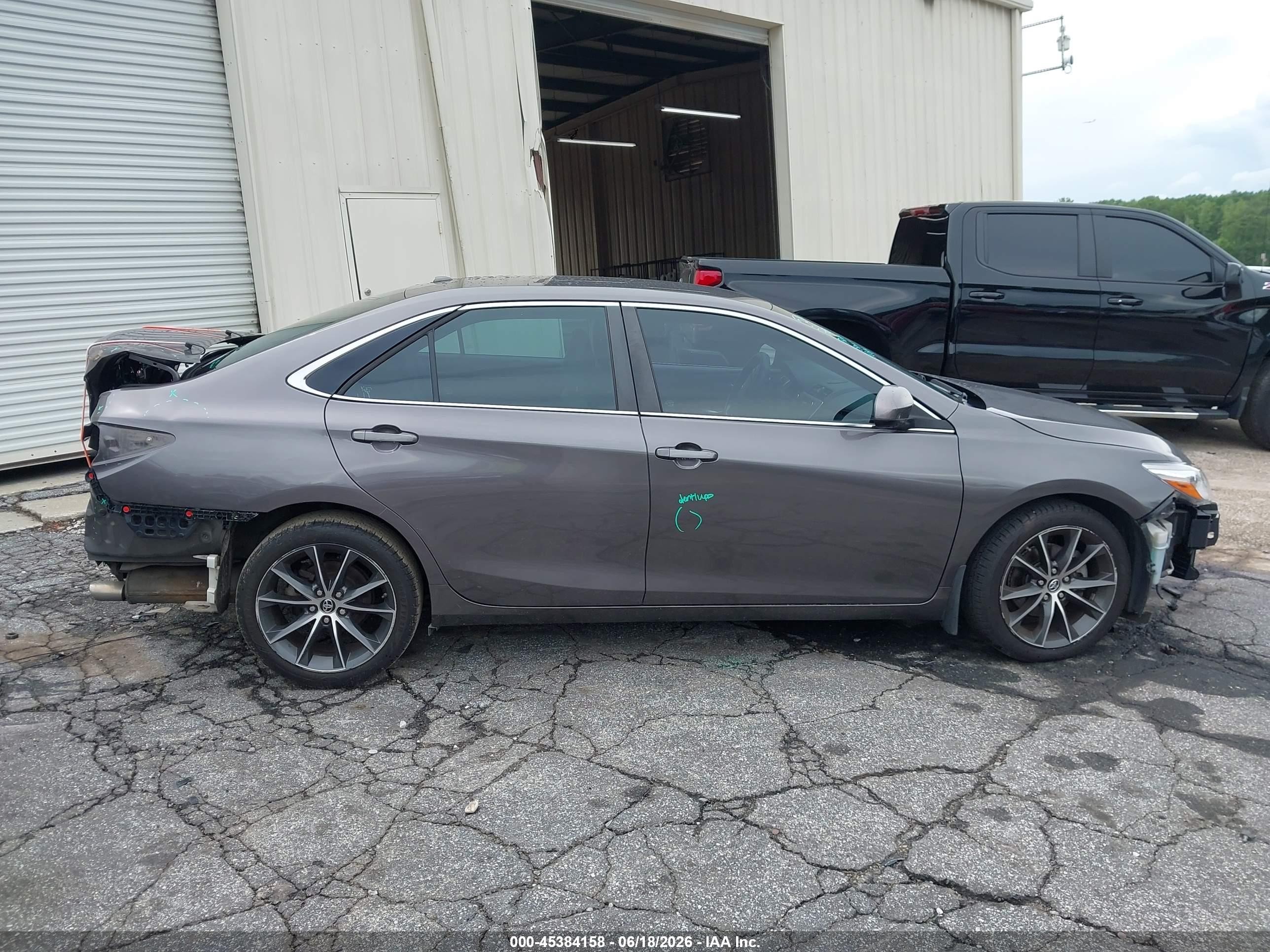 2015 Toyota Camry Xse Gray vin: 4T1BF1FK9FU073452