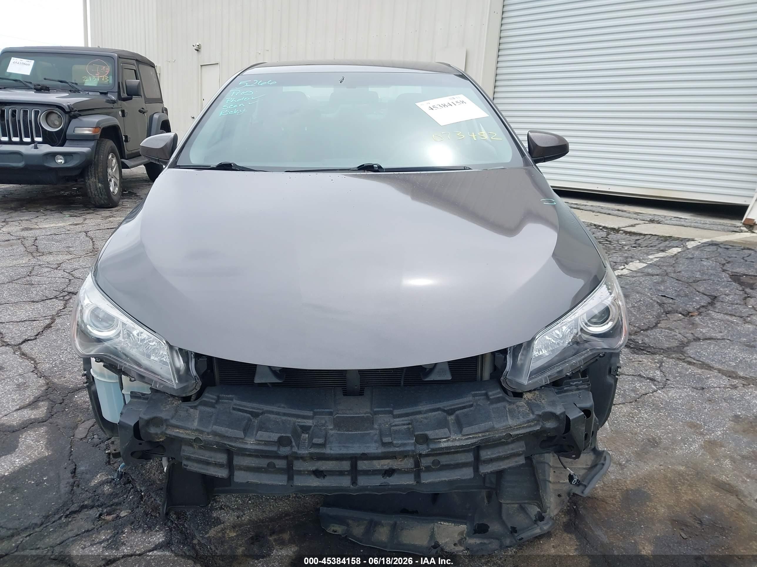 2015 Toyota Camry Xse Gray vin: 4T1BF1FK9FU073452