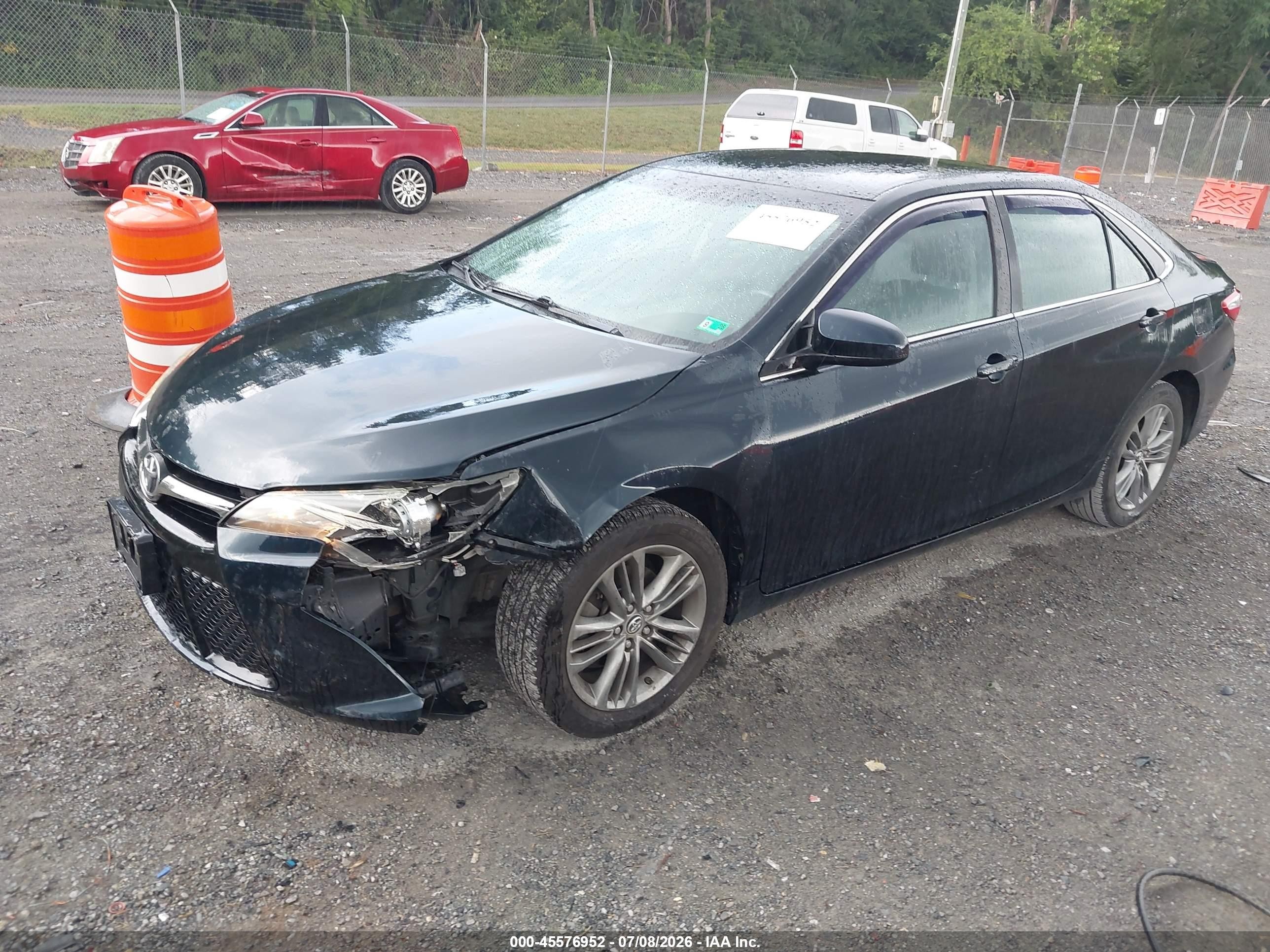 2015 Toyota Camry Se Black vin: 4T1BF1FK9FU076934