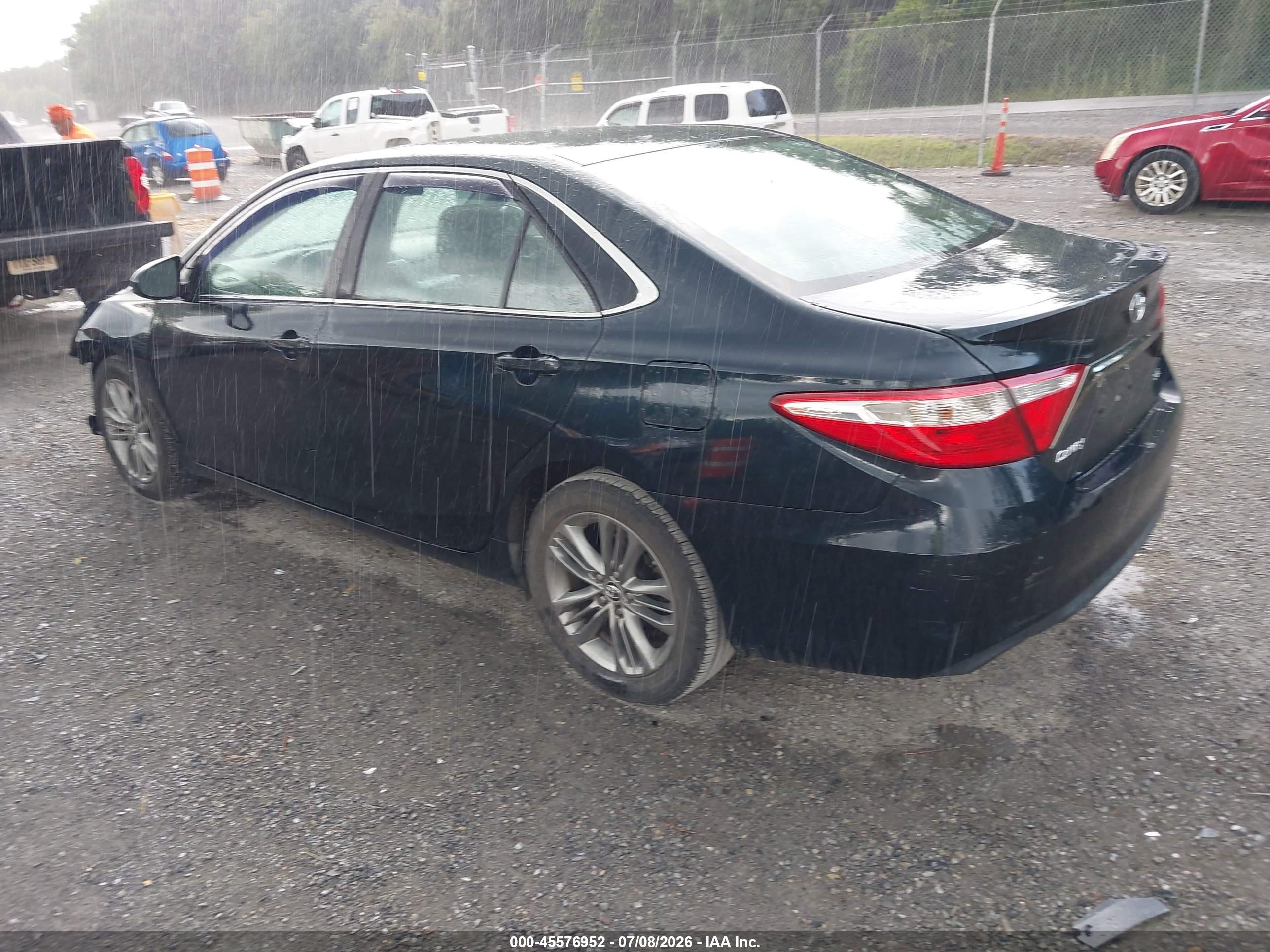2015 Toyota Camry Se Black vin: 4T1BF1FK9FU076934