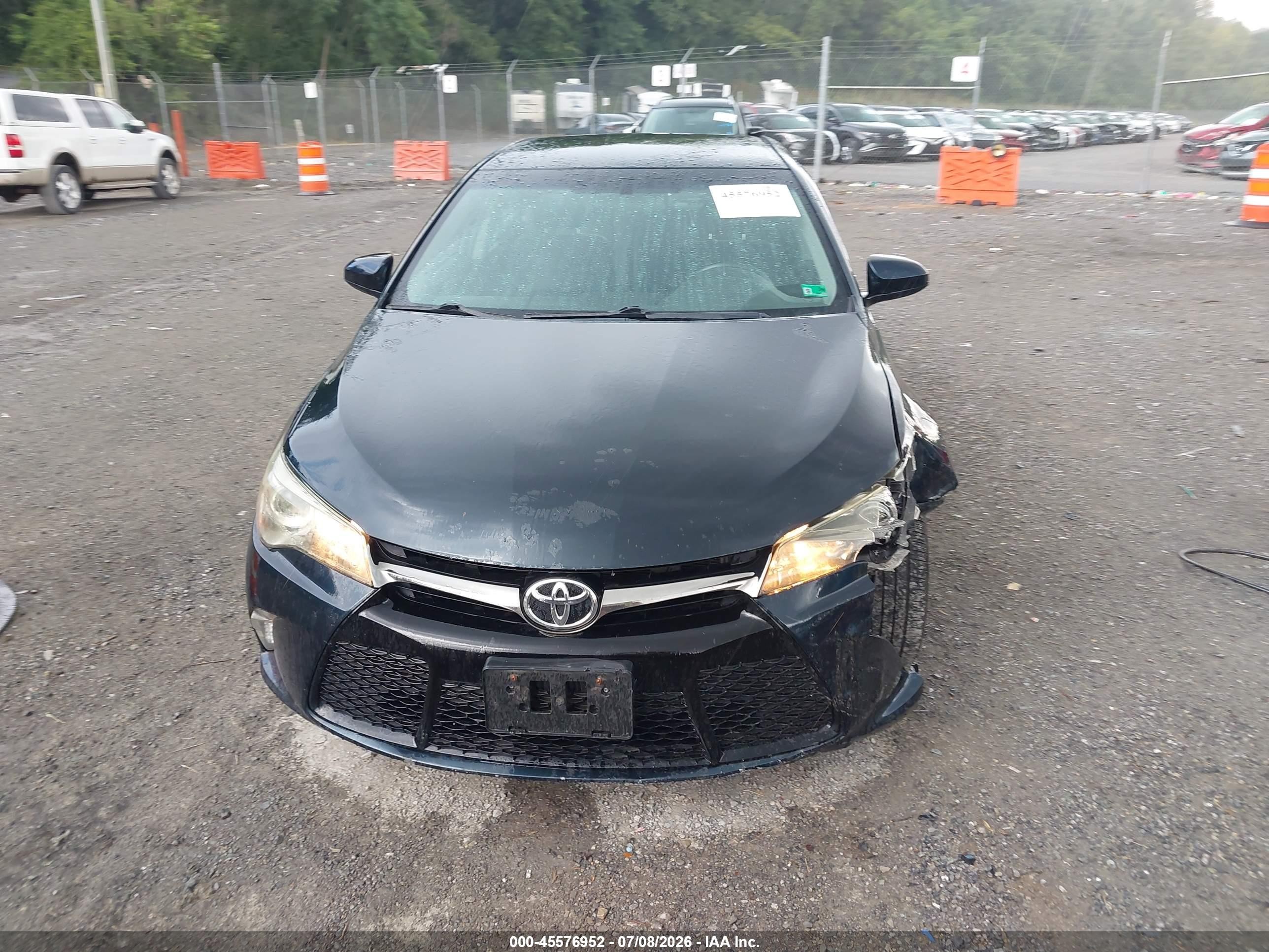 2015 Toyota Camry Se Black vin: 4T1BF1FK9FU076934