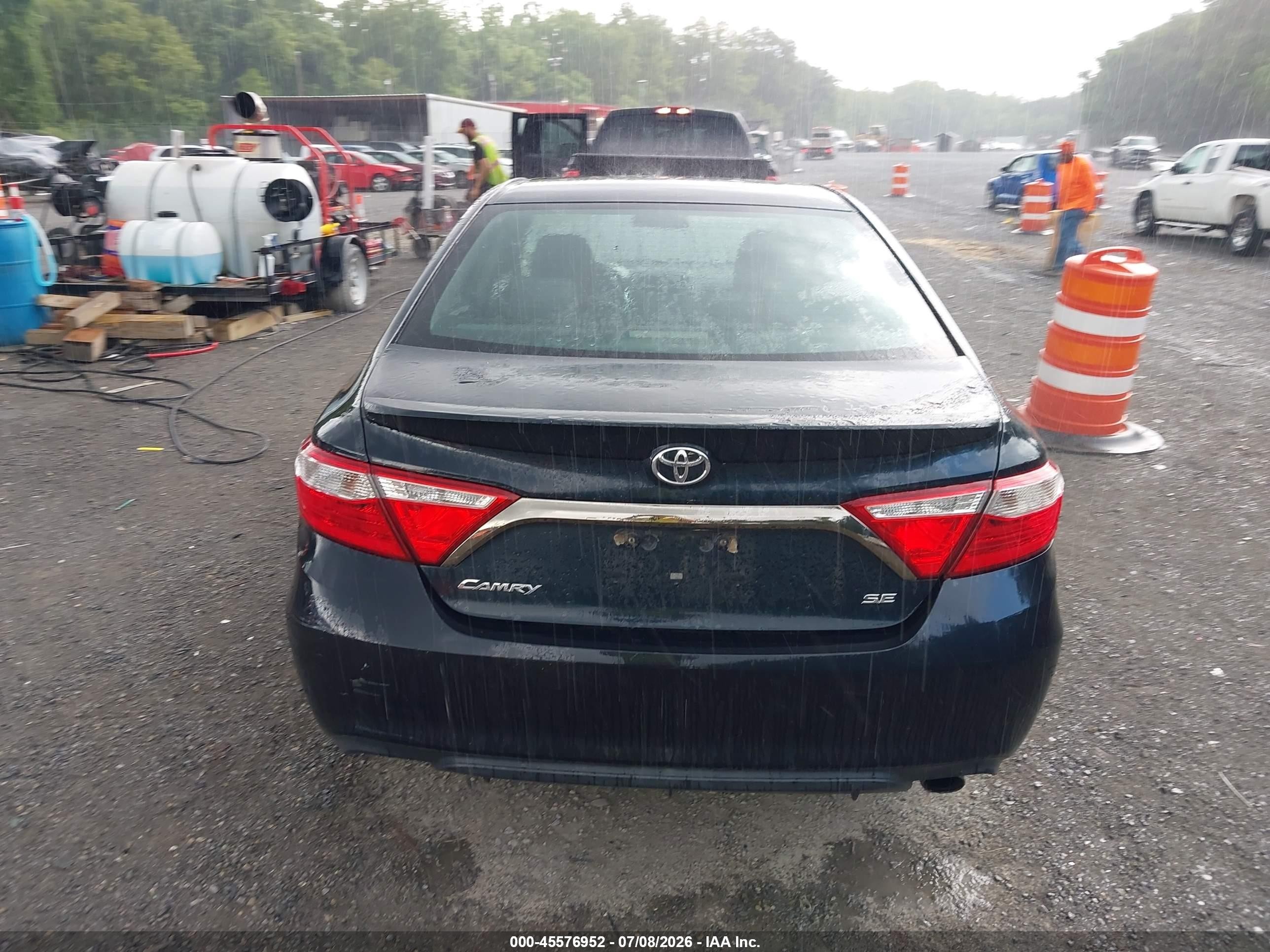 2015 Toyota Camry Se Black vin: 4T1BF1FK9FU076934