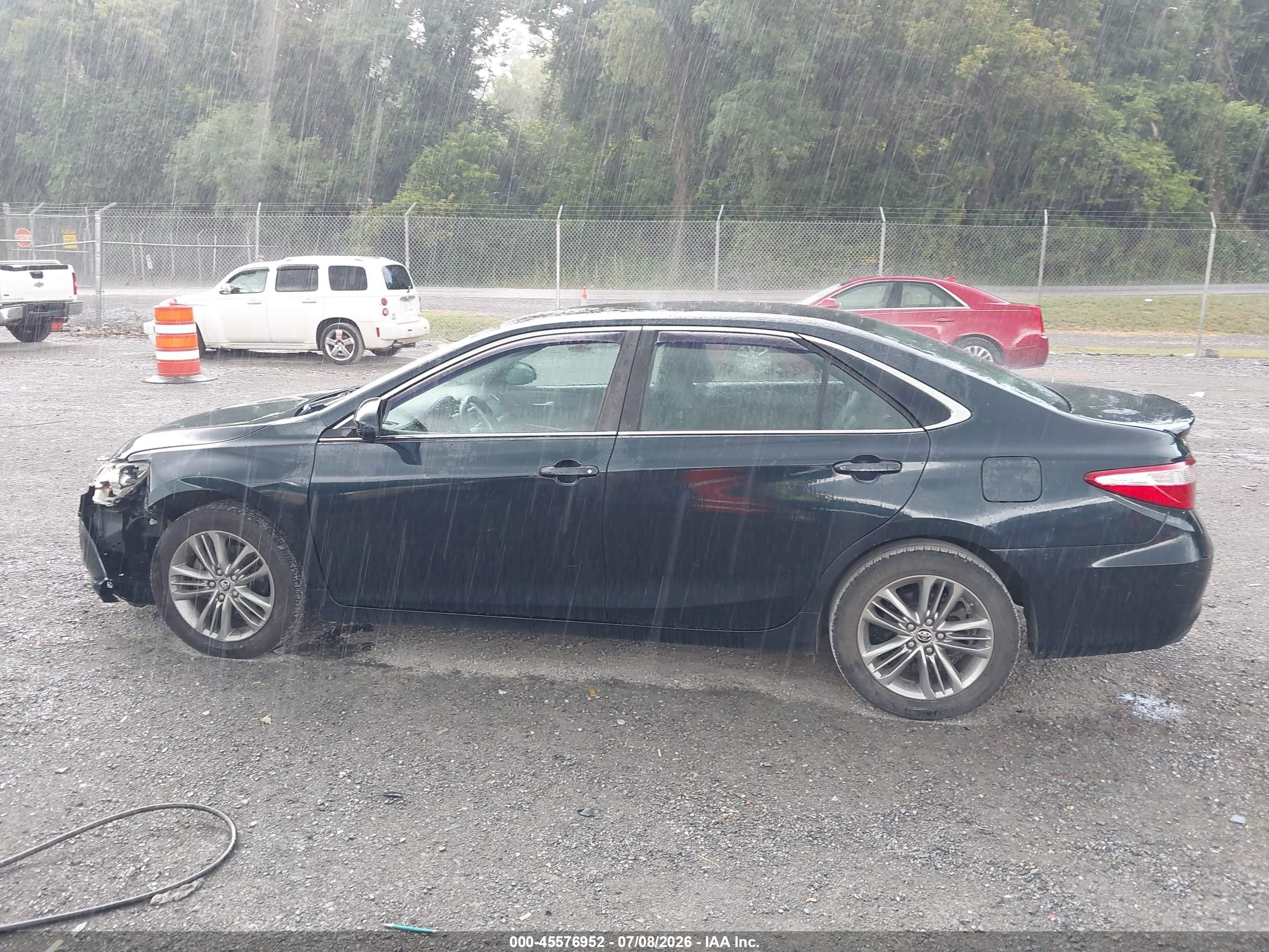 2015 Toyota Camry Se Black vin: 4T1BF1FK9FU076934