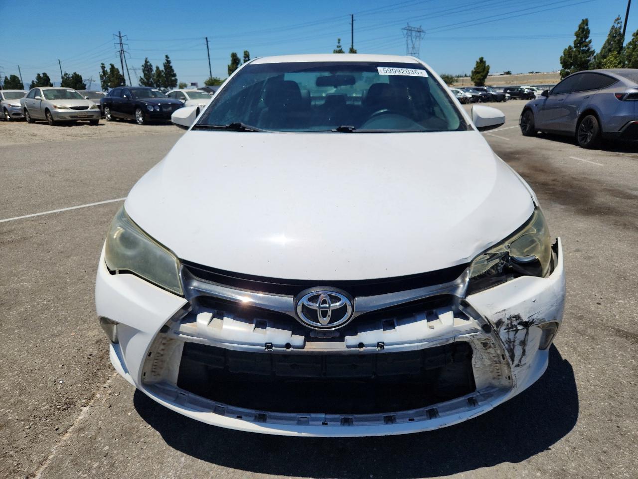 2015 Toyota Camry Se White vin: 4T1BF1FK9FU099159