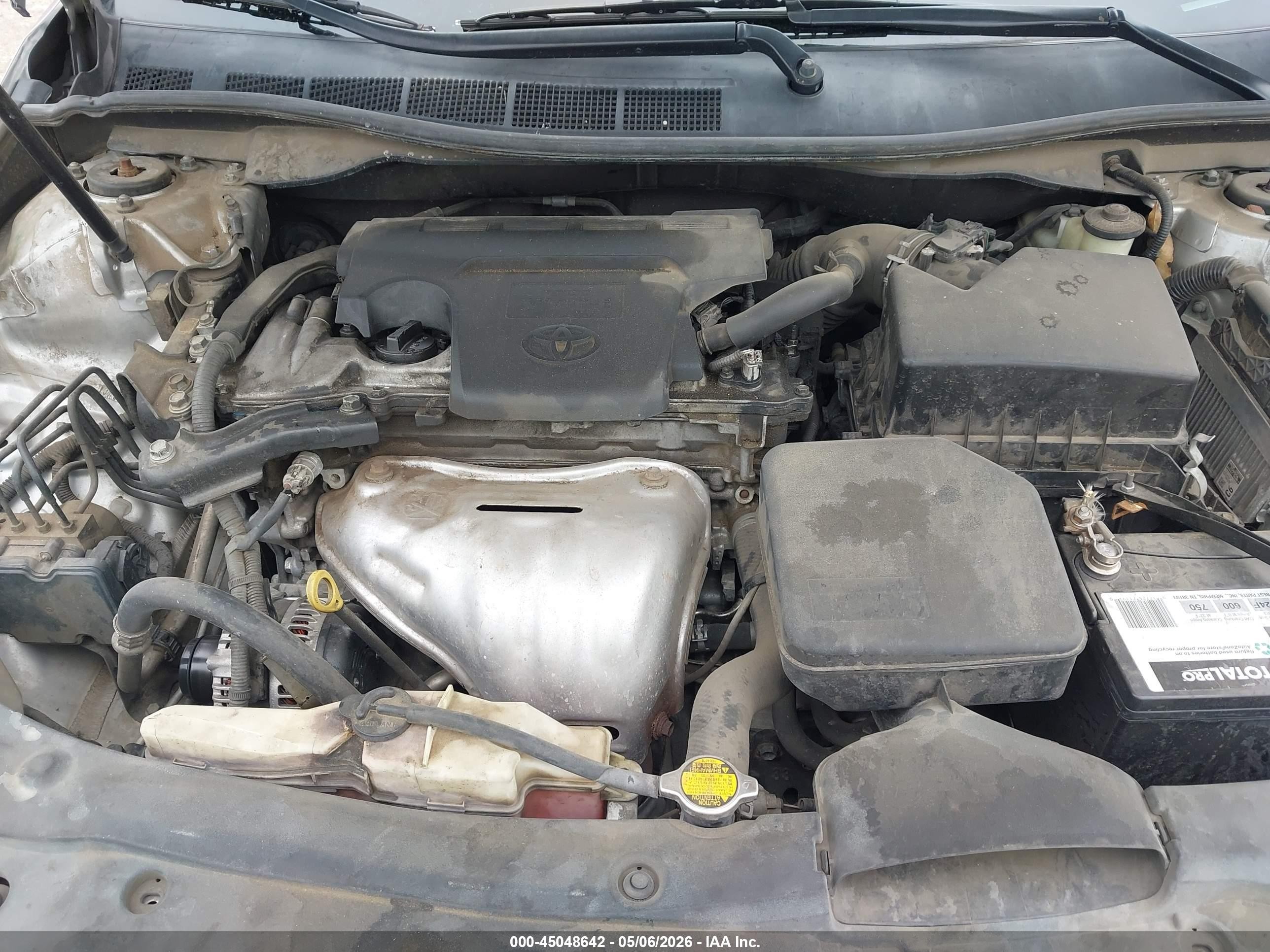 2015 Toyota Camry Le Серый vin: 4T1BF1FK9FU100326