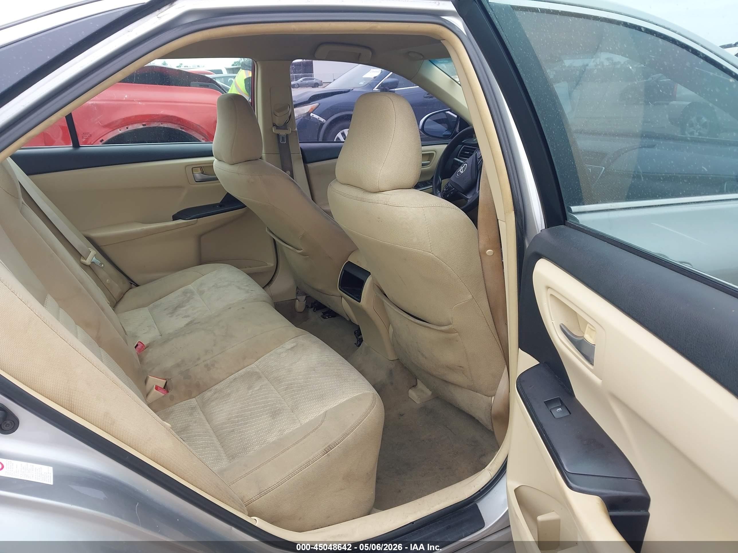 2015 Toyota Camry Le Серый vin: 4T1BF1FK9FU100326